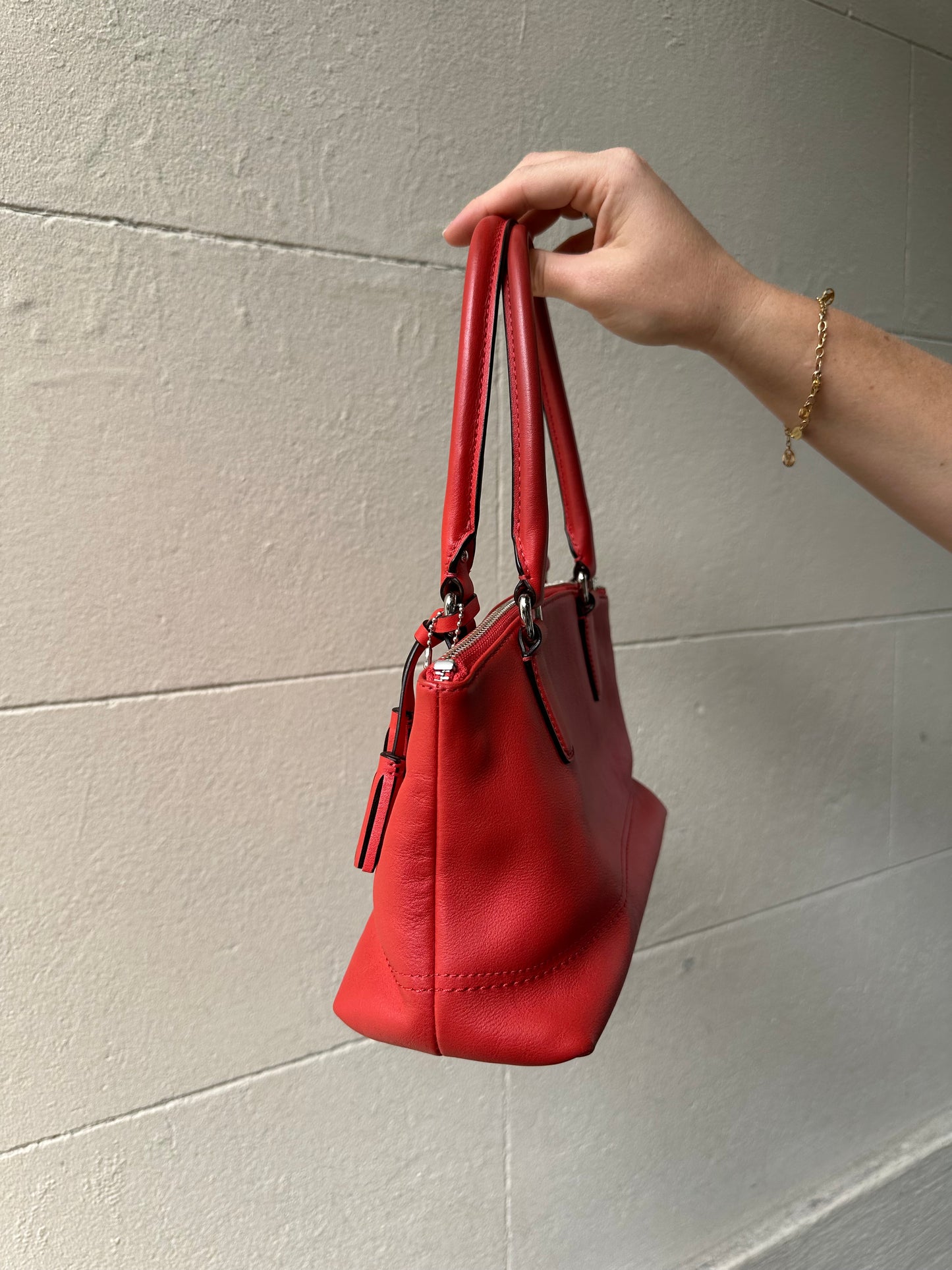 Coach Red Mini Handbag