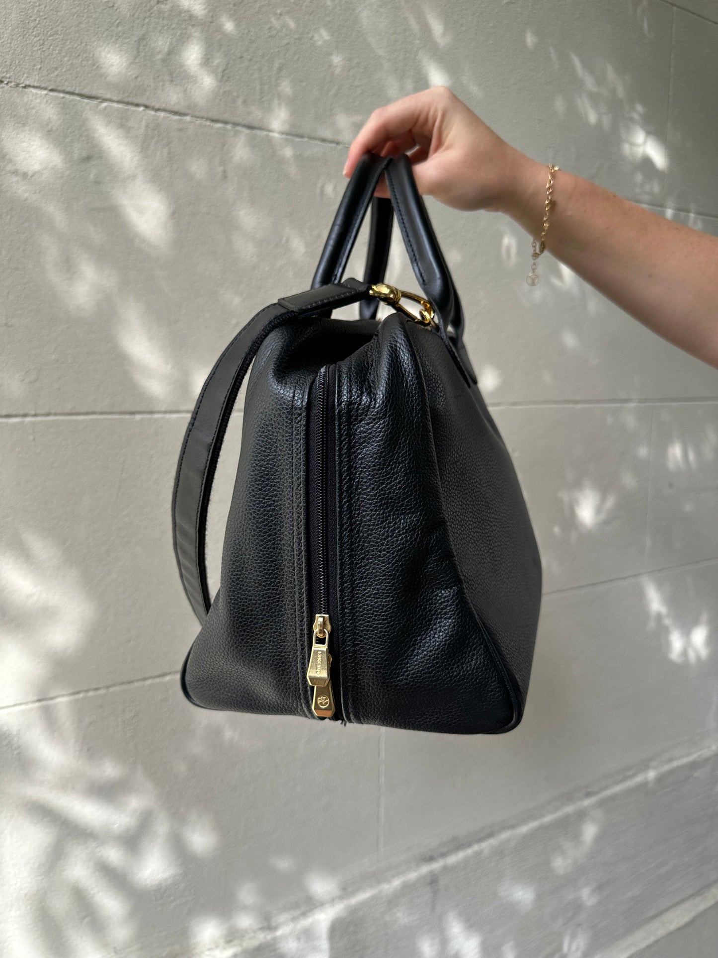 Longchamp Black Leather Bag