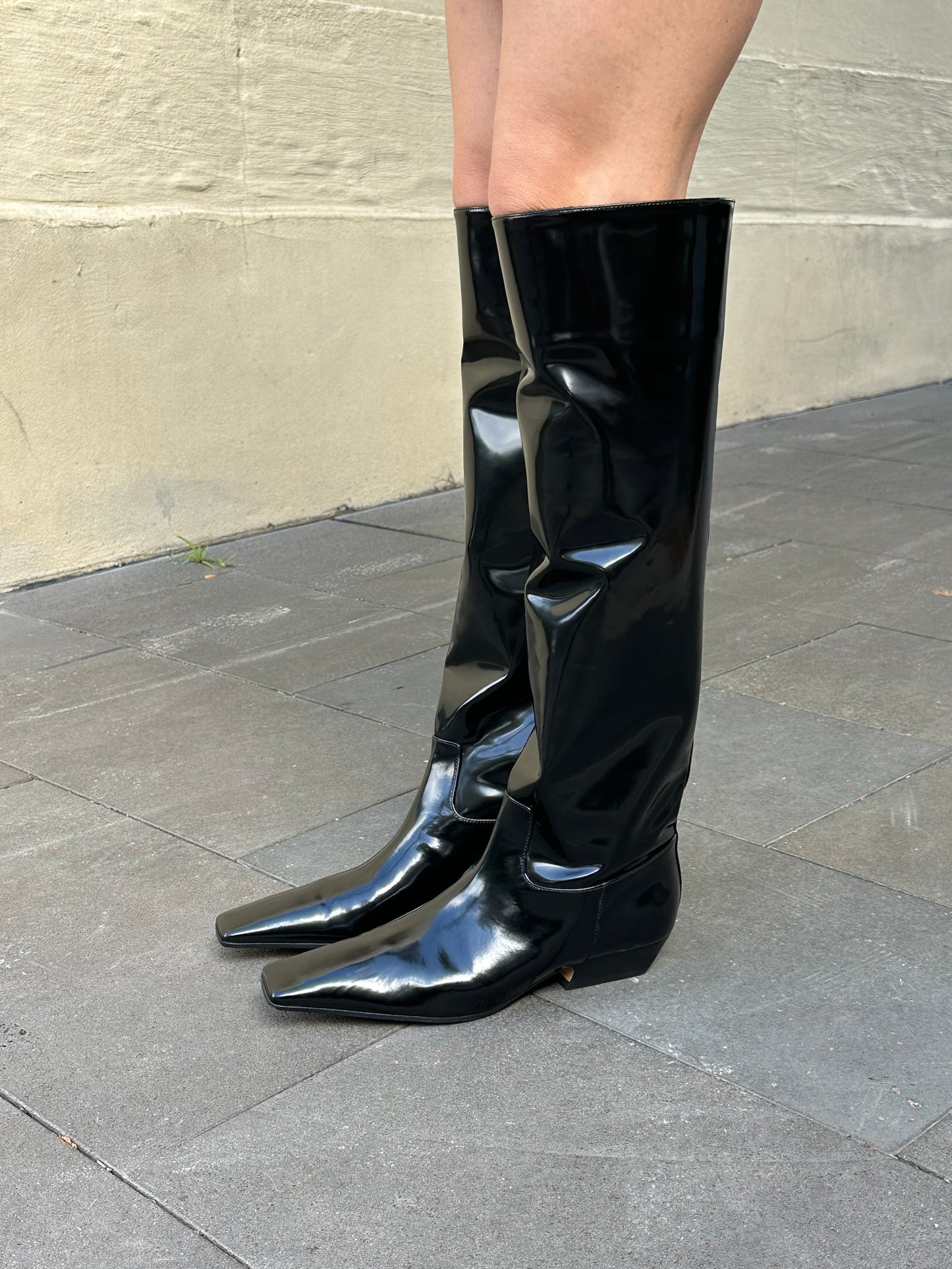 Khaite Long Black Boots Size 39.5