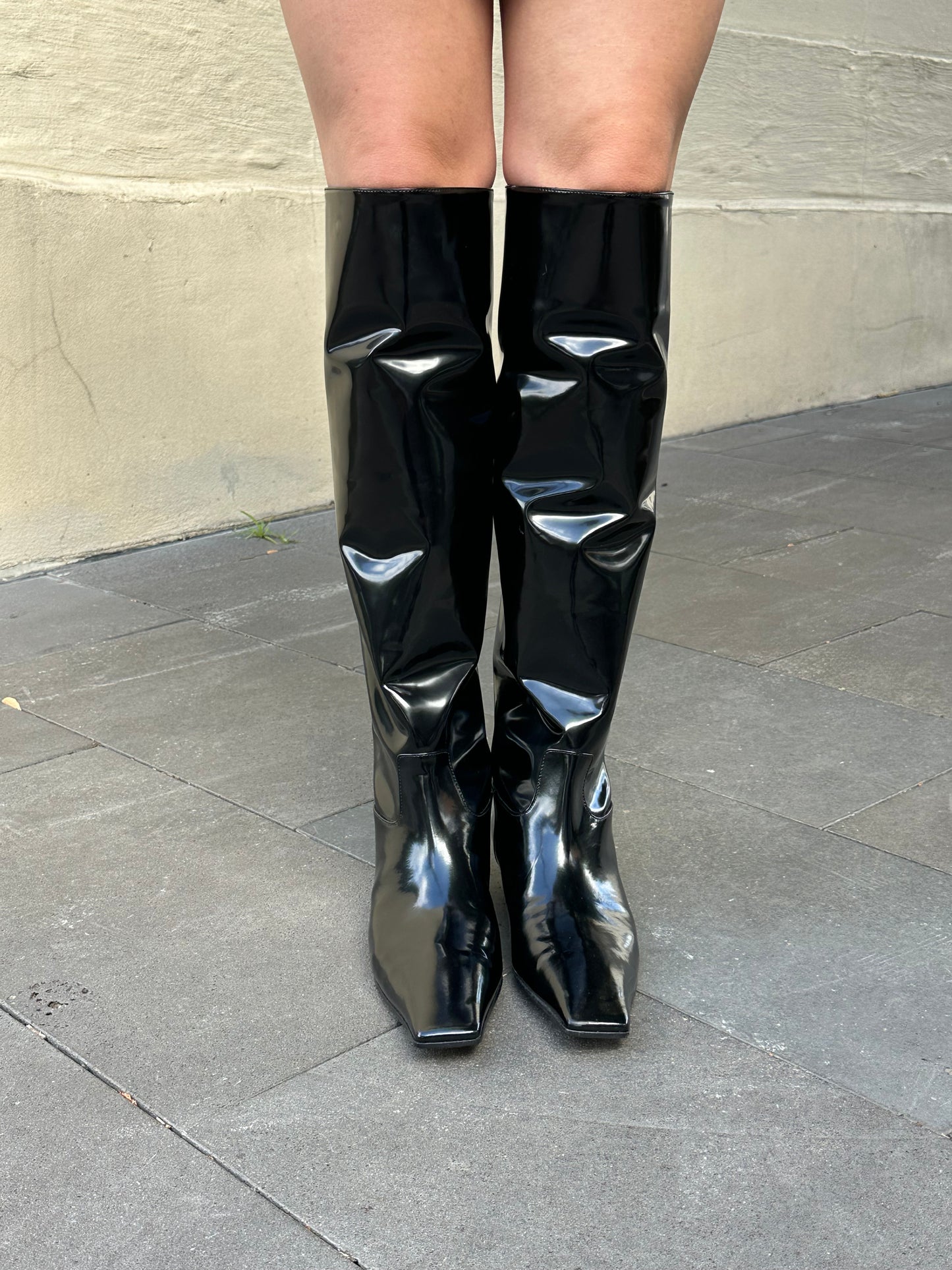 Khaite Long Black Boots Size 39.5
