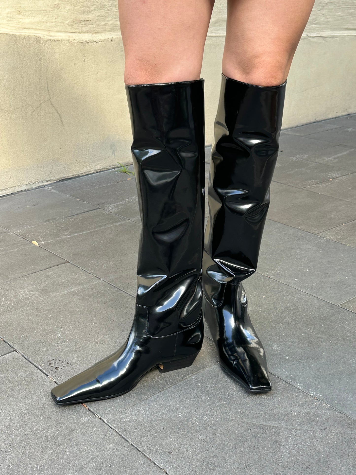 Khaite Long Black Boots Size 39.5