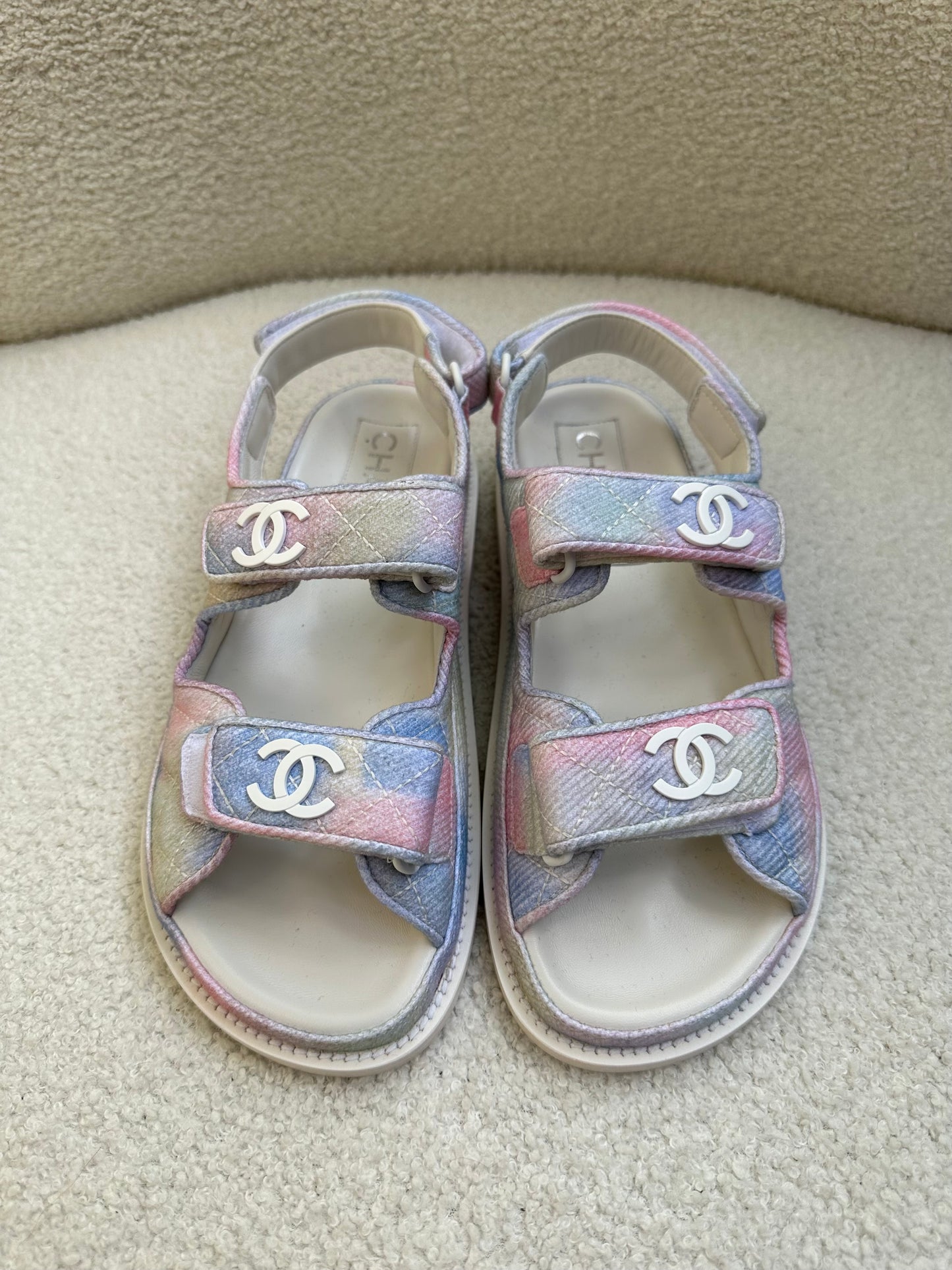 Chanel Multi Dad Sandals Size 36