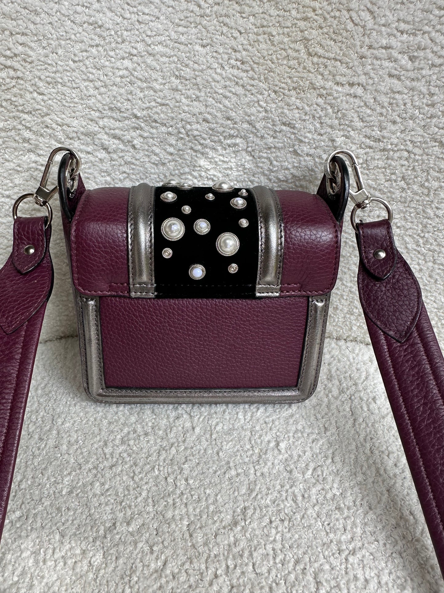 Lanvin Small Pearl Crossbody Bag