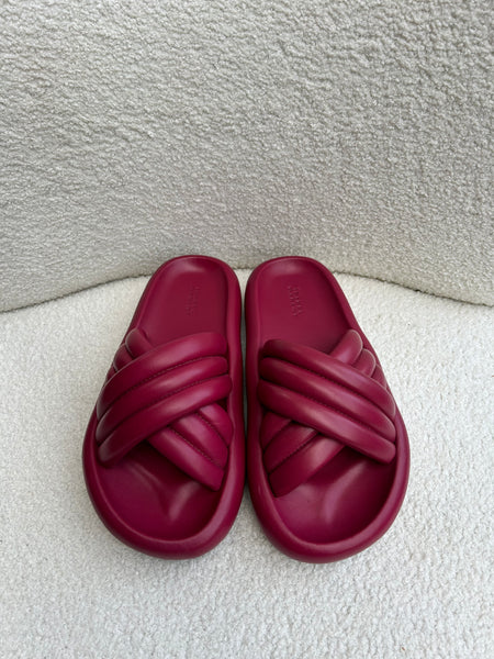 Isabel Marant Burgundy Slides Size 37