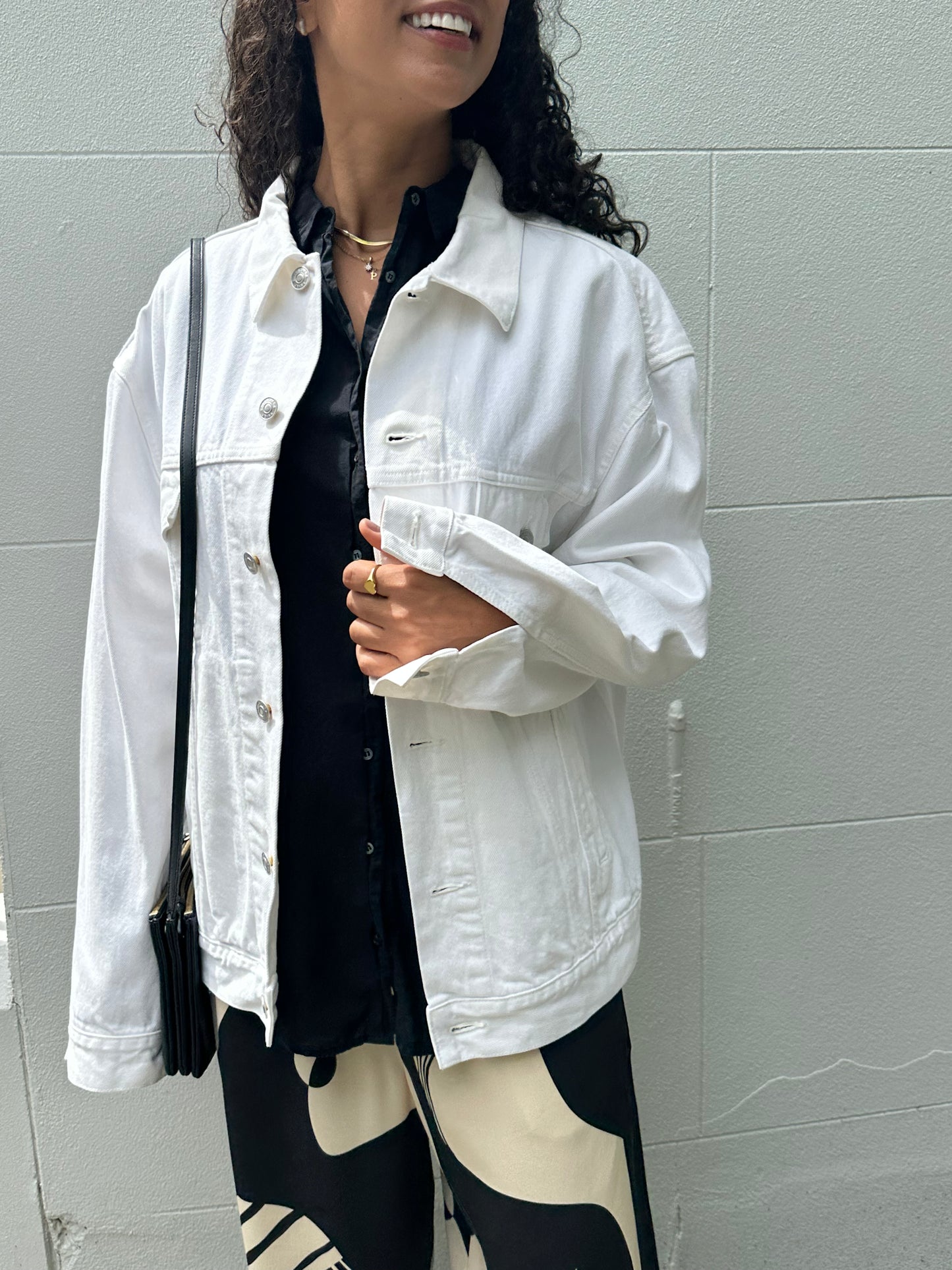 Balenciaga White Denim Jacket Size 38