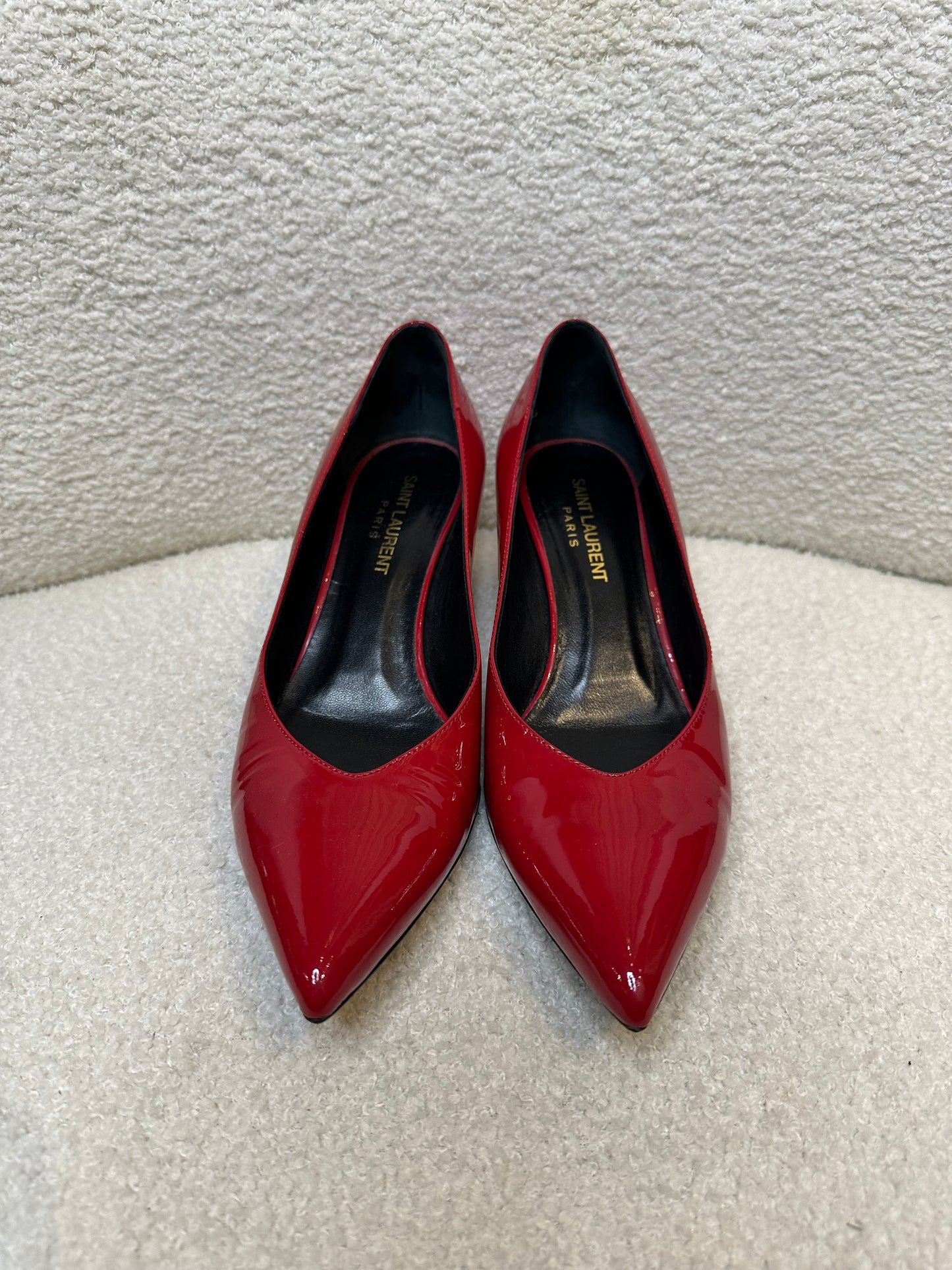 Saint Laurent Red Patent Shoes Size 36