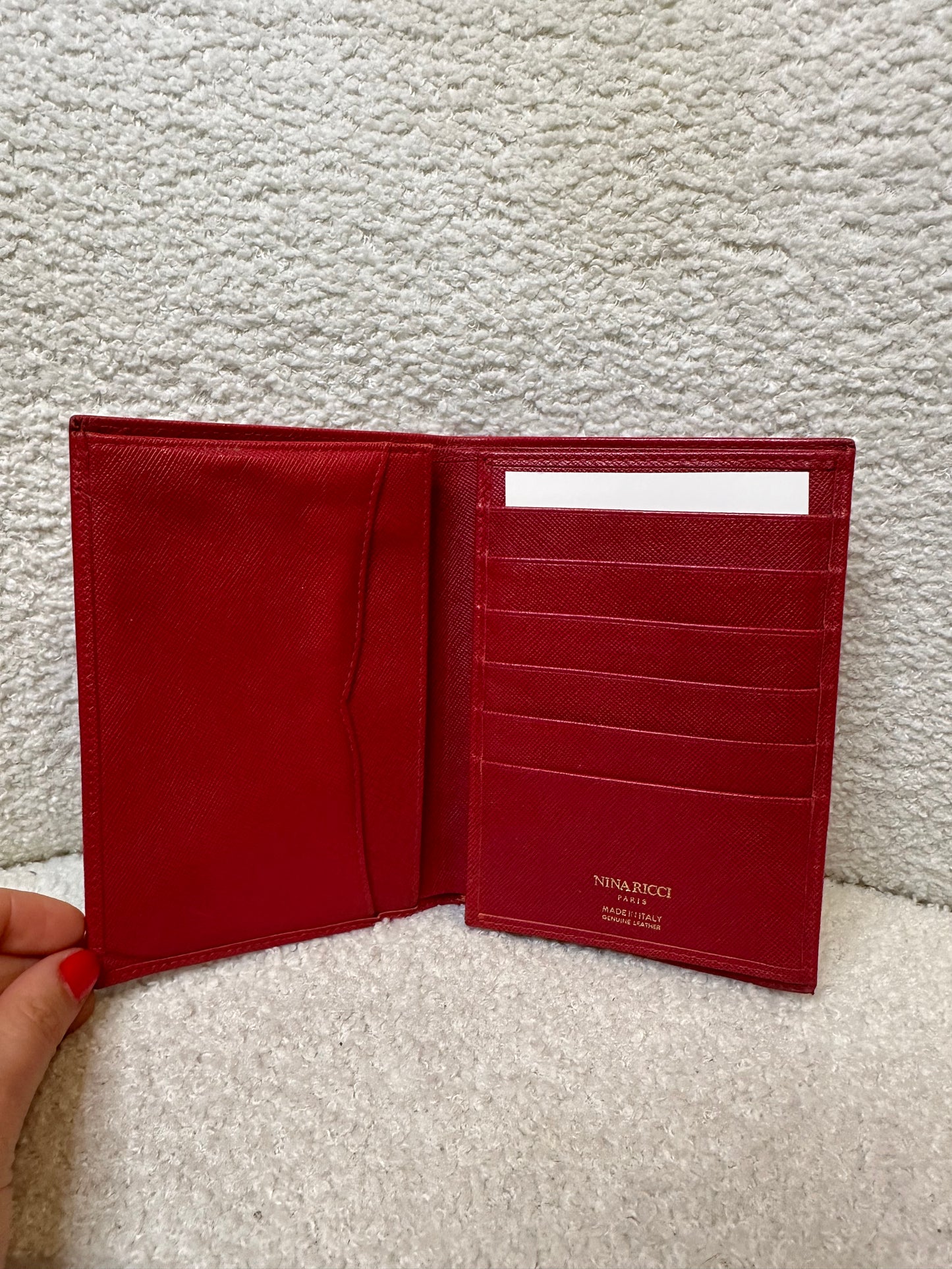 Nina Ricci Red Passport Wallet