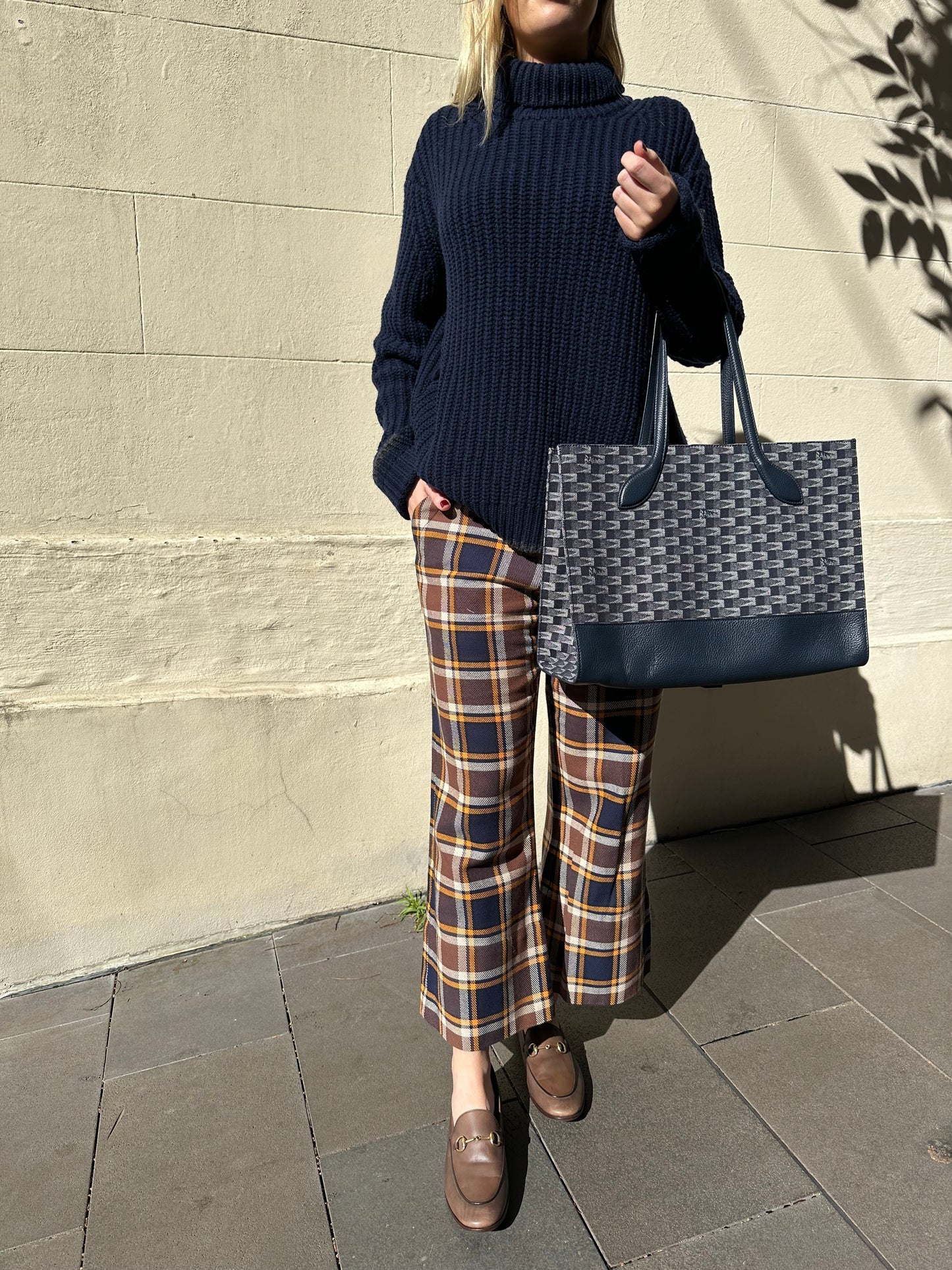 Bassike Navy Rib Knit Size 1