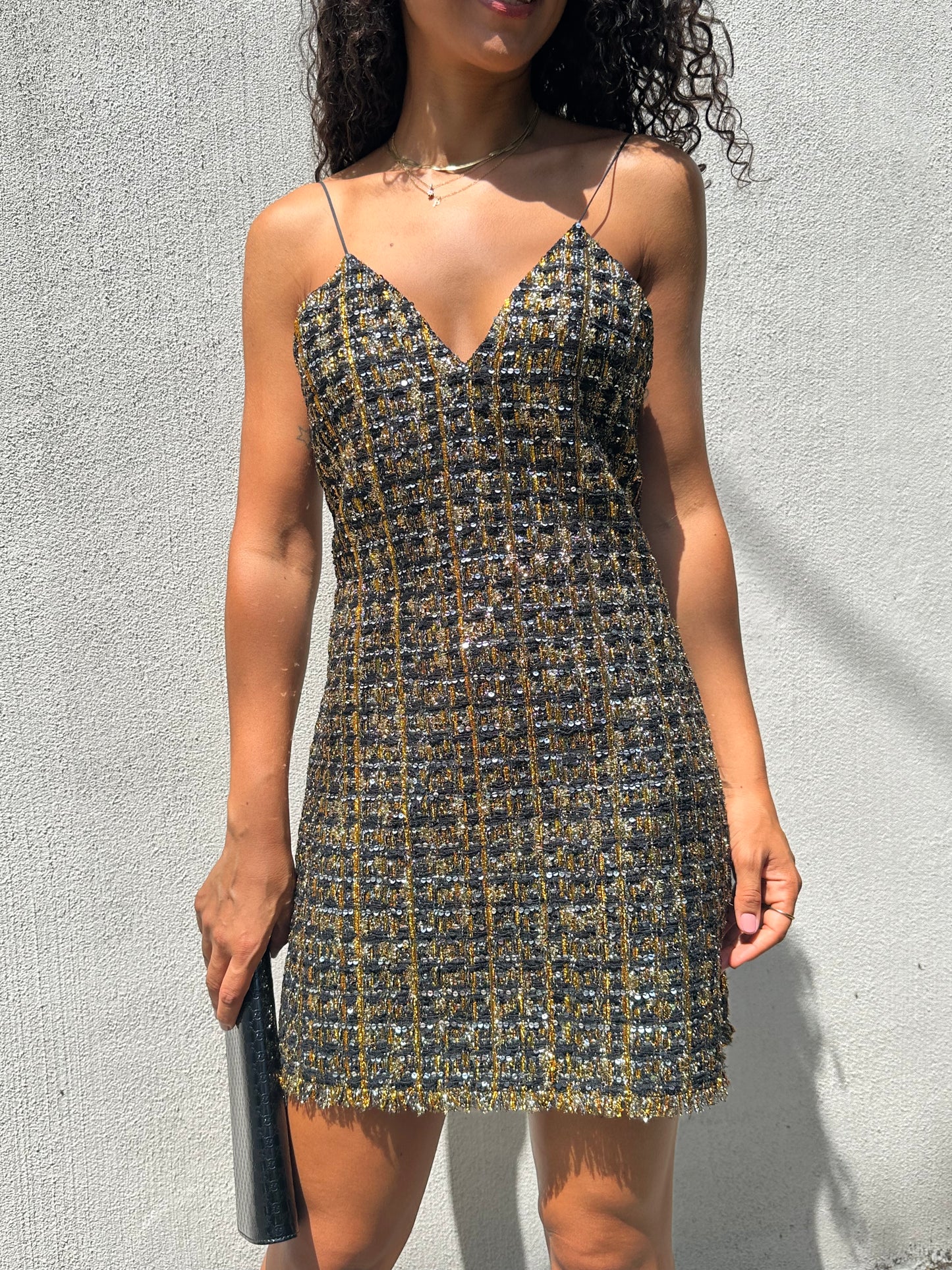 Balmain Sequinned Mini Dress Size 40