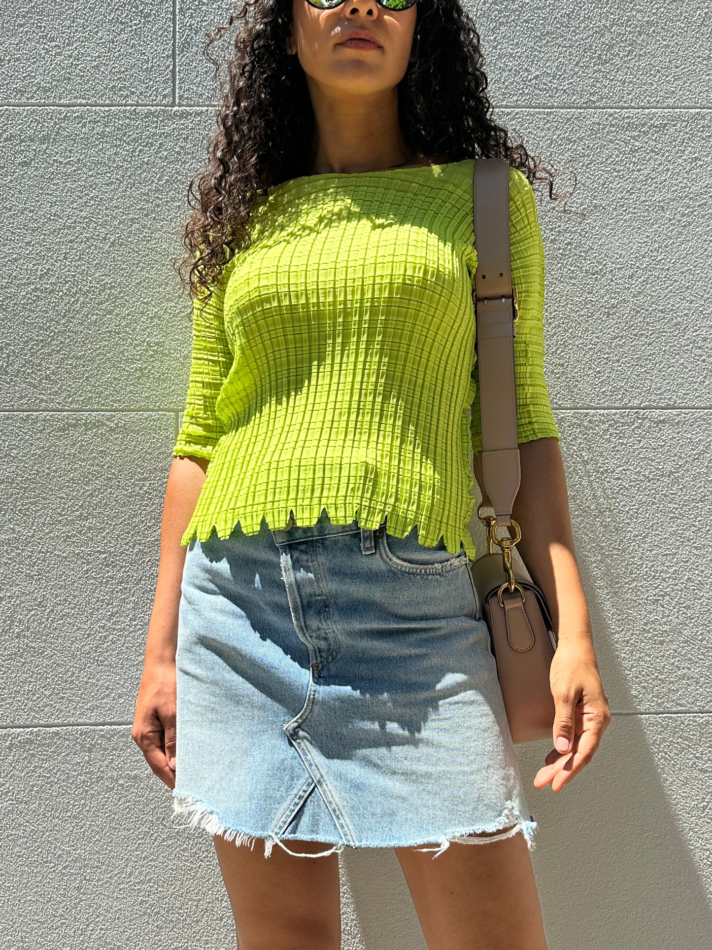 Issey Myake Lime Top Size 2