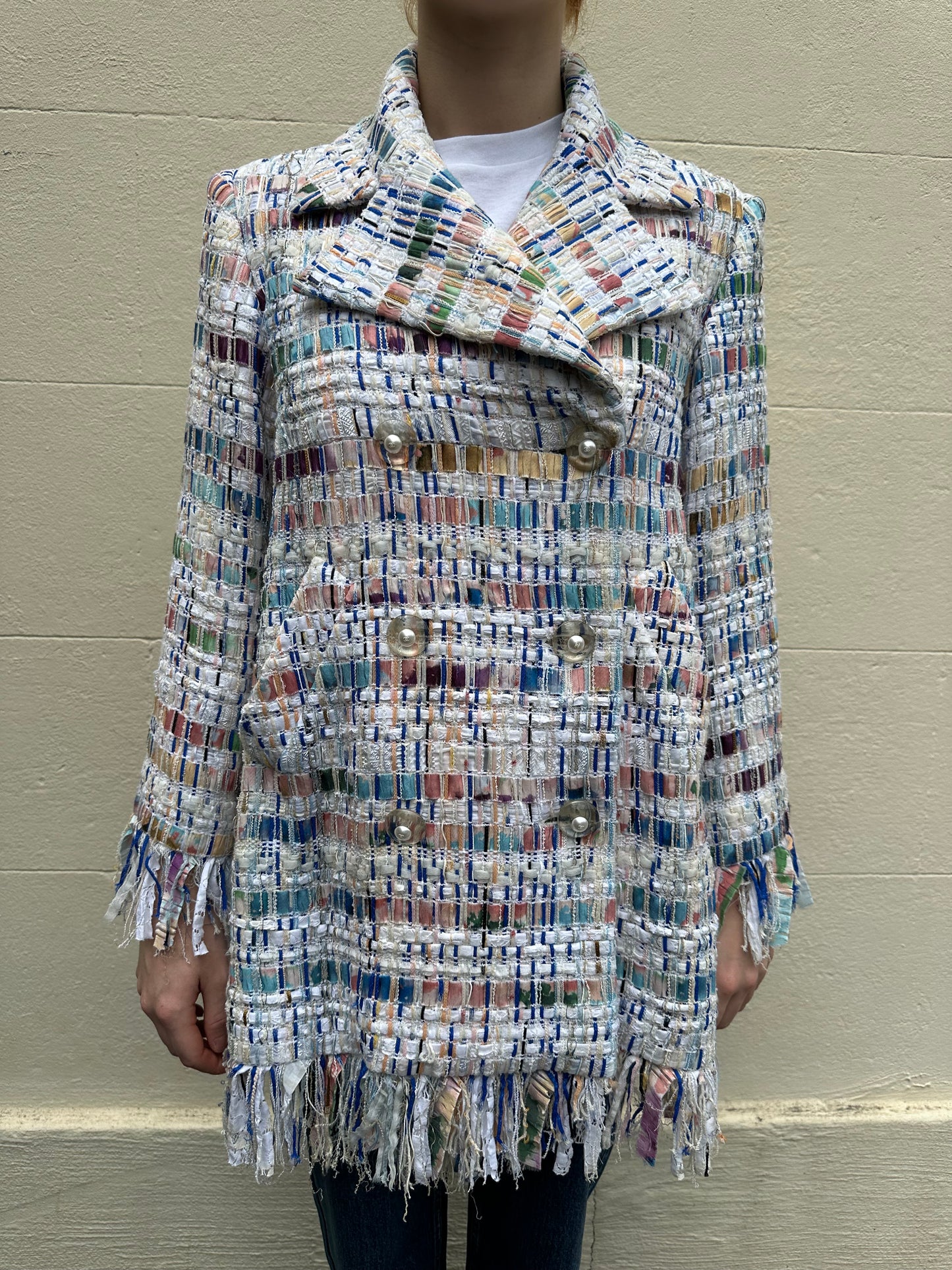 Chanel Multi Shag Jacket Size 36