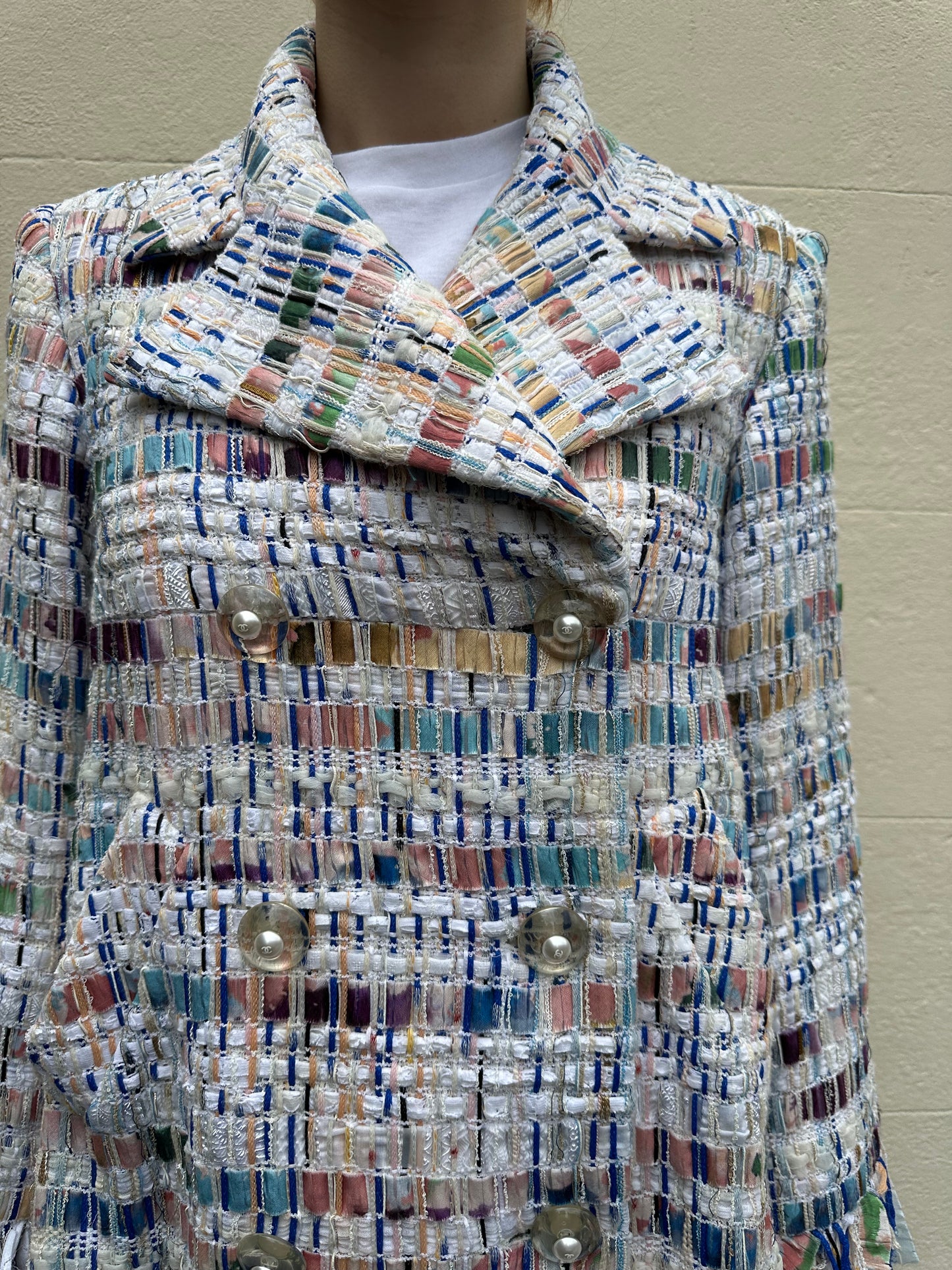 Chanel Multi Shag Jacket Size 36