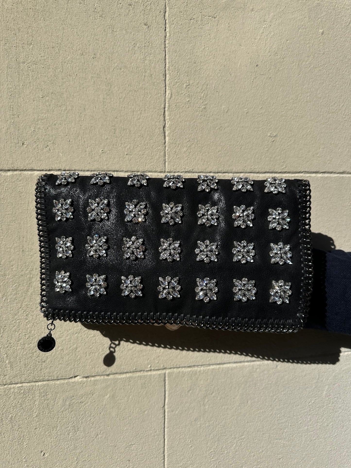 Stella McCartney Black Embellished Clutch