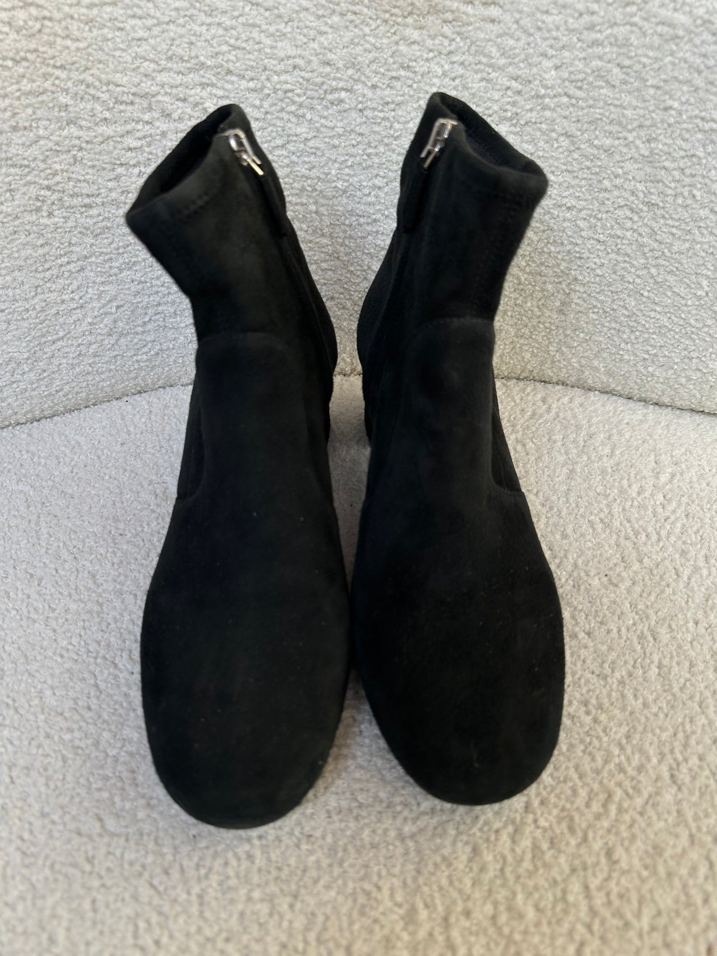 Prada Short Black Suede Boots Size 38