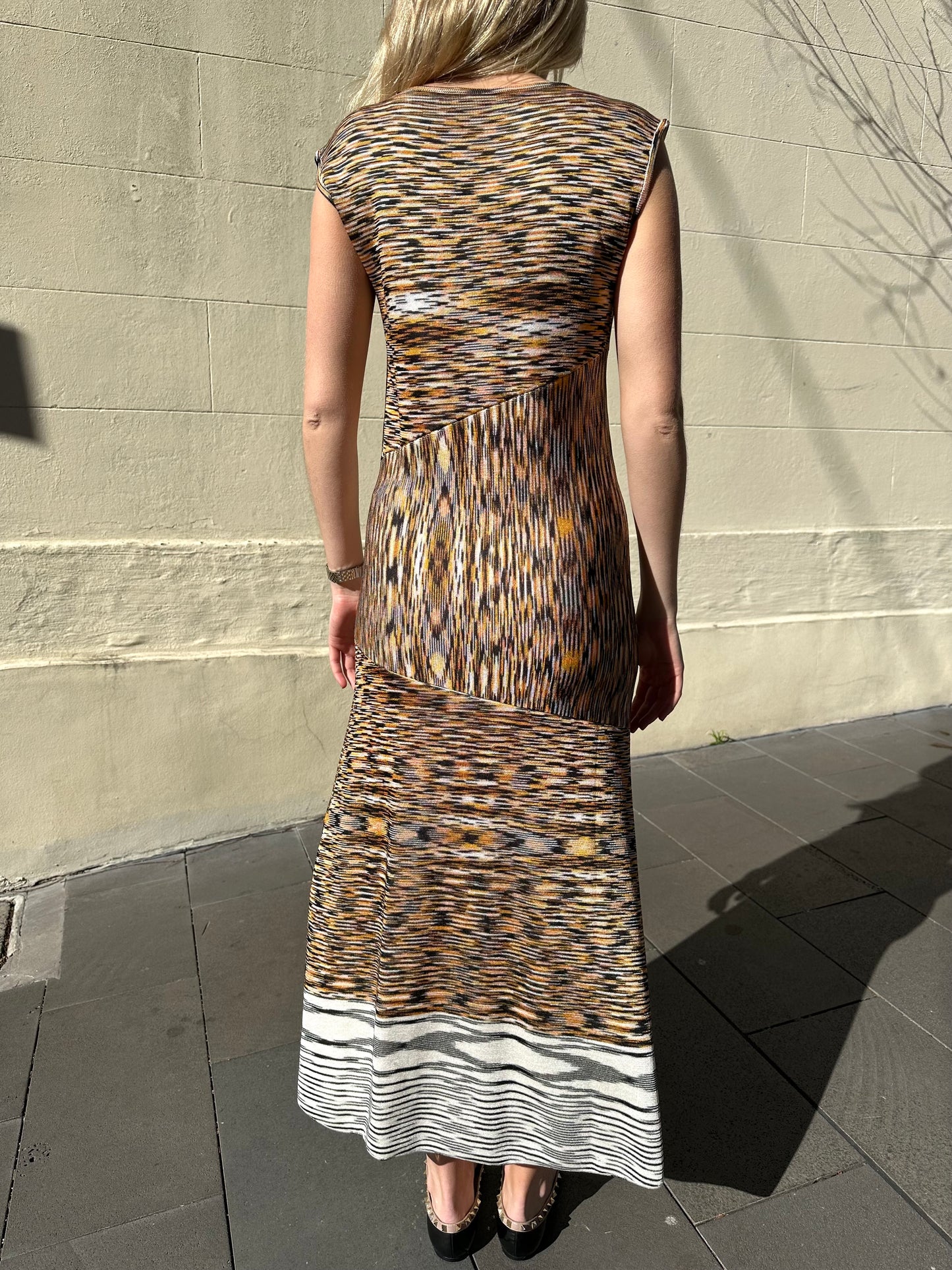 Missoni Orange Stripe Dress Size 42
