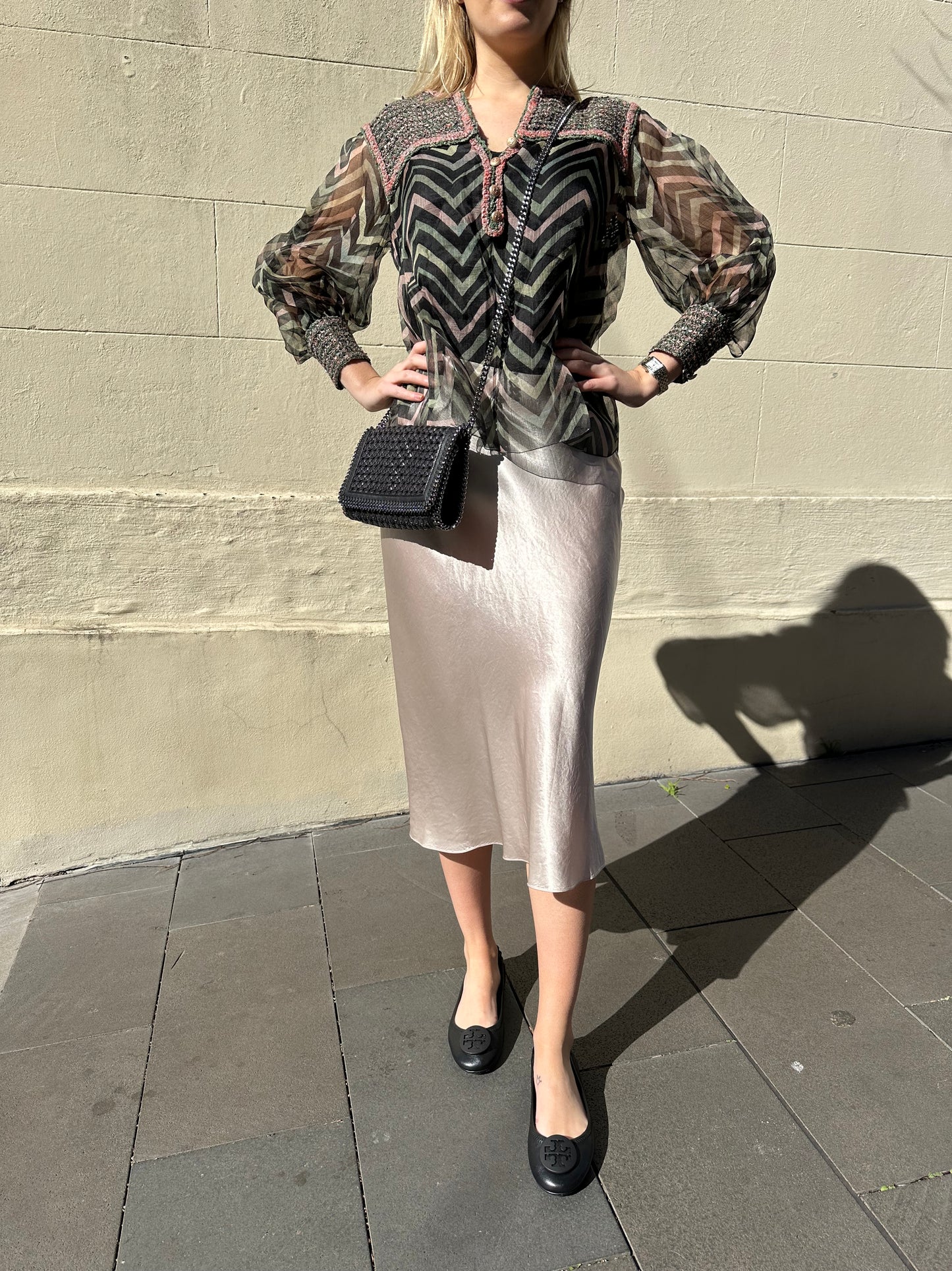 Vince Blush Slip Skirt Size S