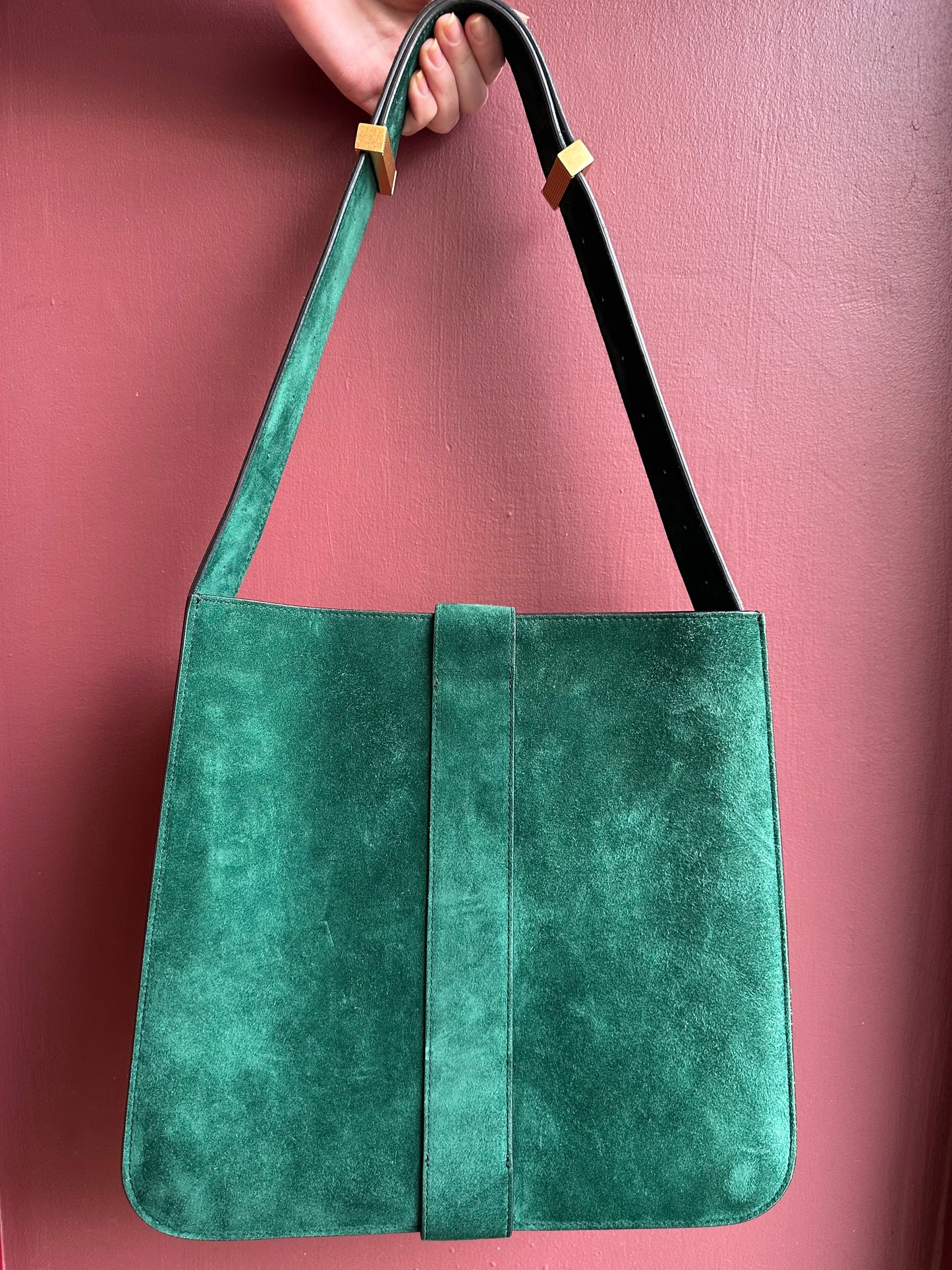 Bottega Veneta Suede Marie Green Bag