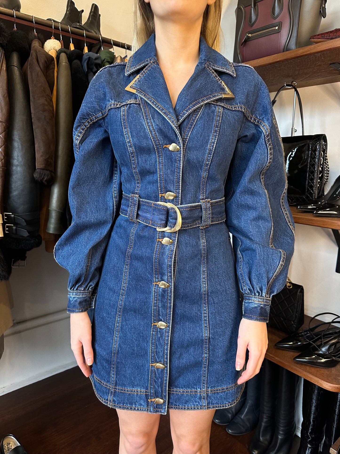 Aje Denim Dress Size S