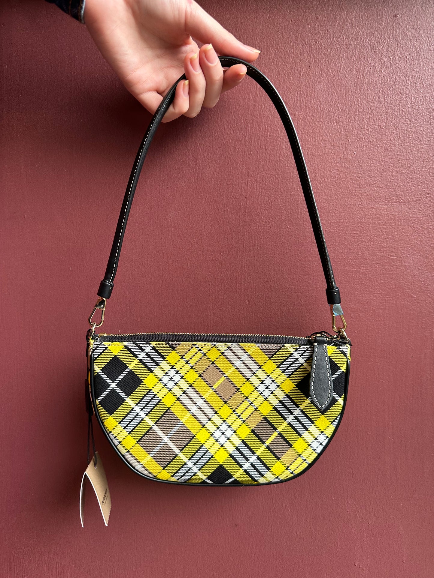 Burberry Yellow Pouch Bag