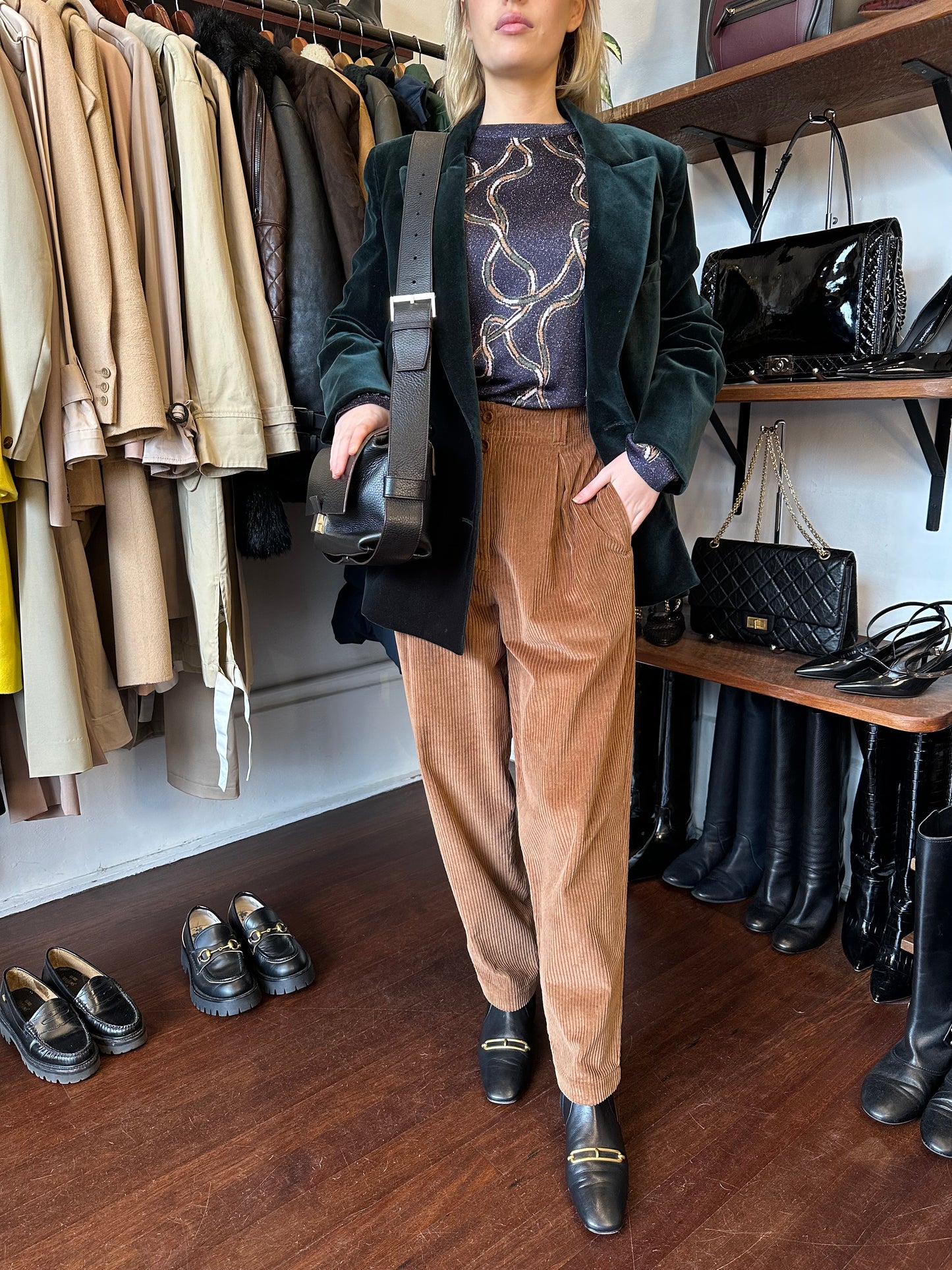 Toast Rust Corduroy Pants Size 10