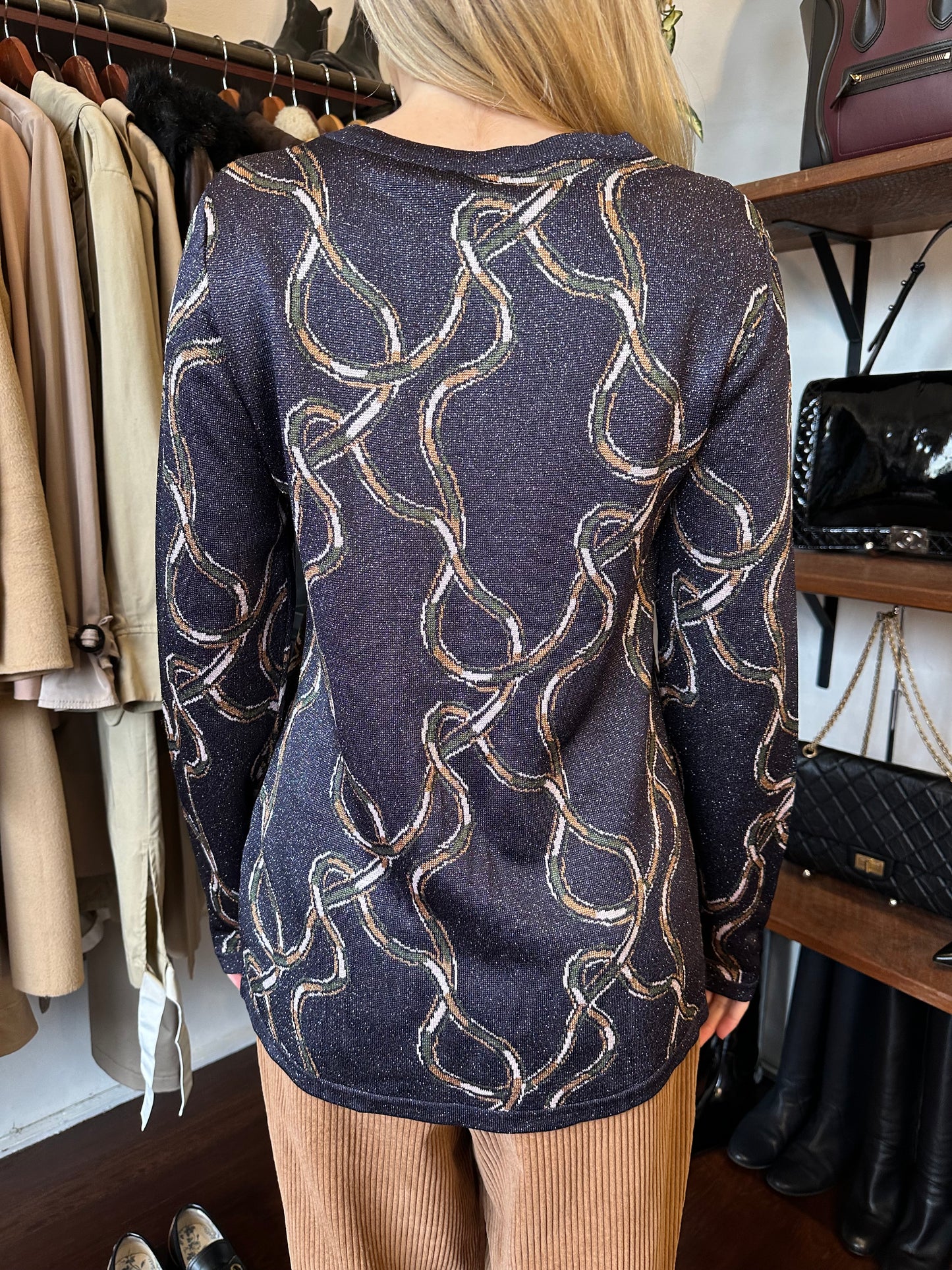 APC Purple Glitter Knit Size M