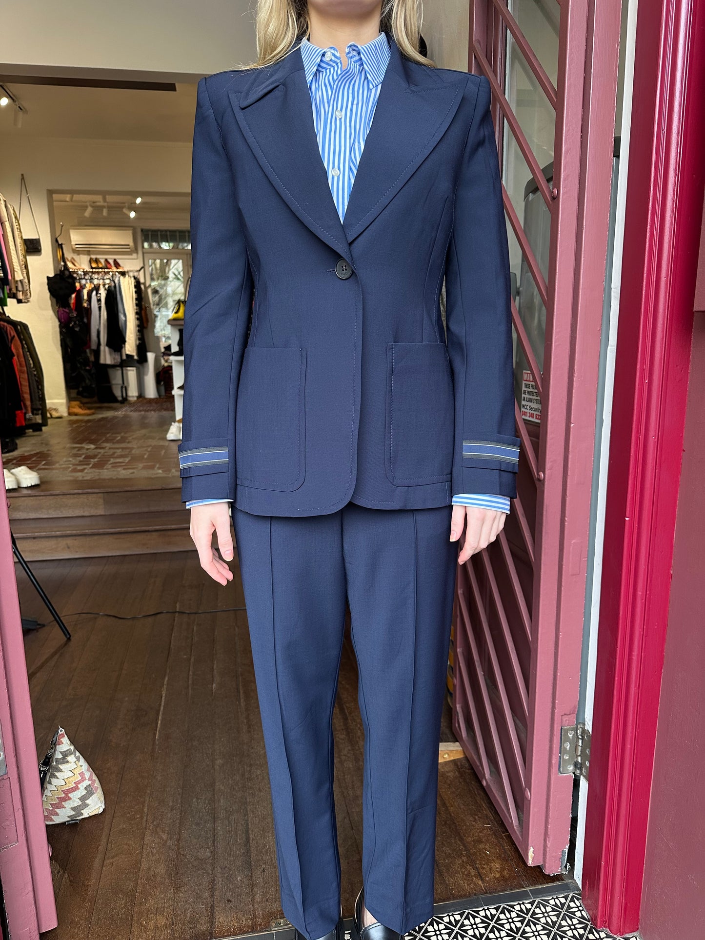 Fendi Navy Suit Size 40