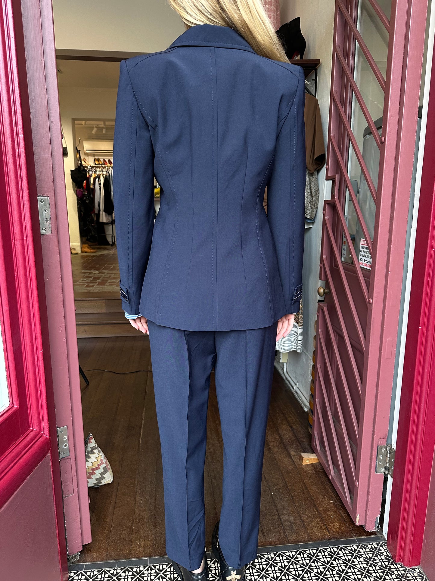 Fendi Navy Suit Size 40