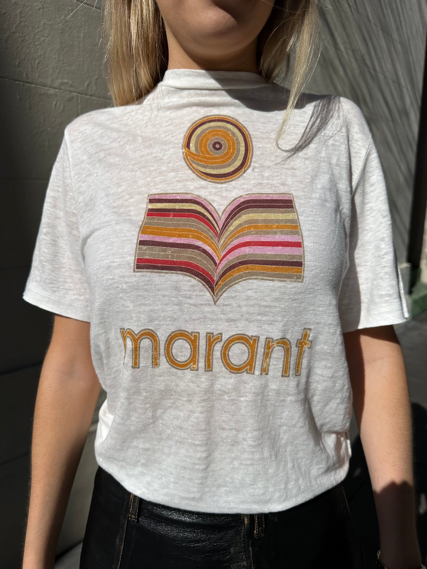 Isabel Marant Logo White Shirt Size XS