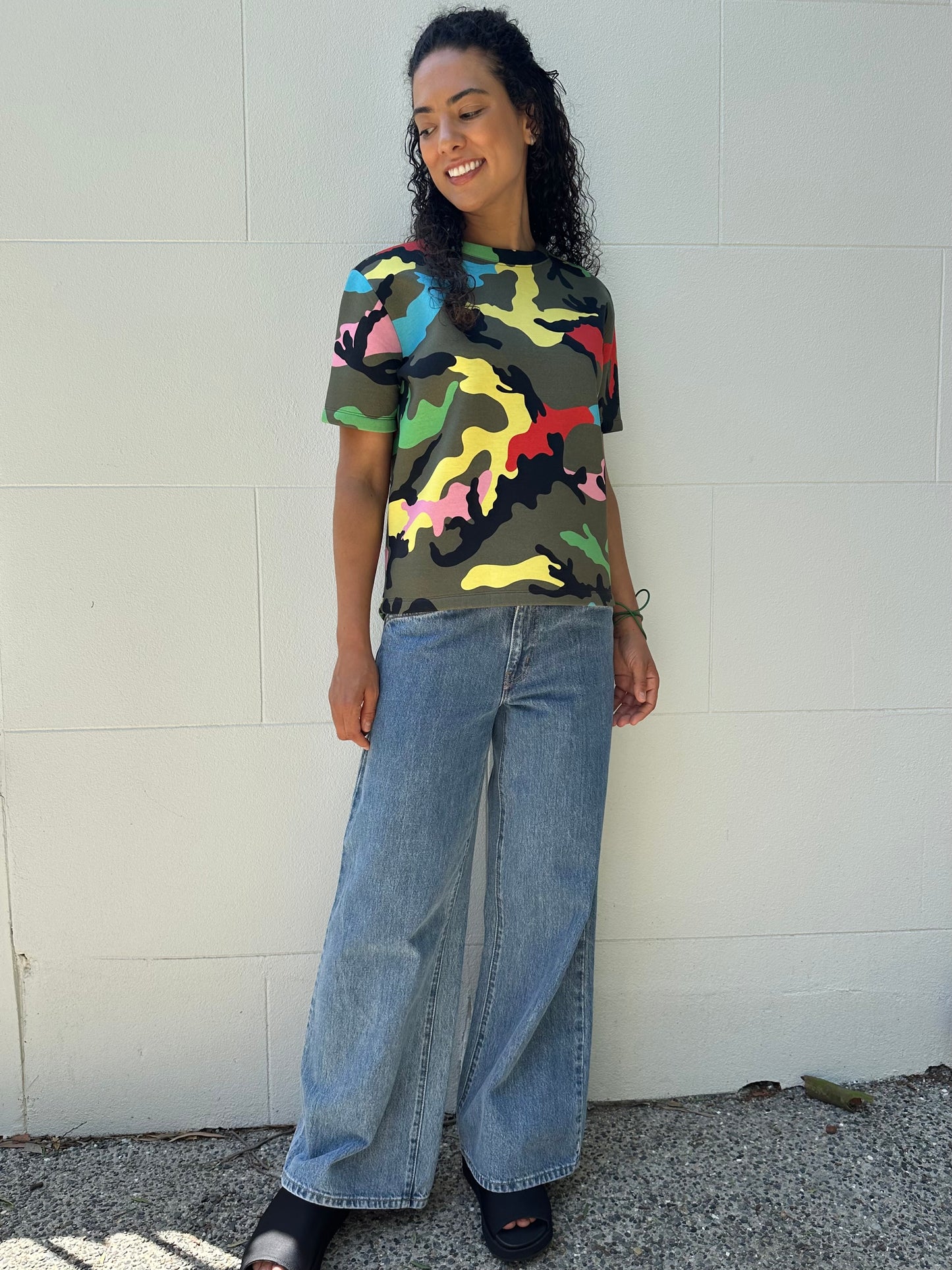 Valentino Camo Vivid T-Shirt Size S