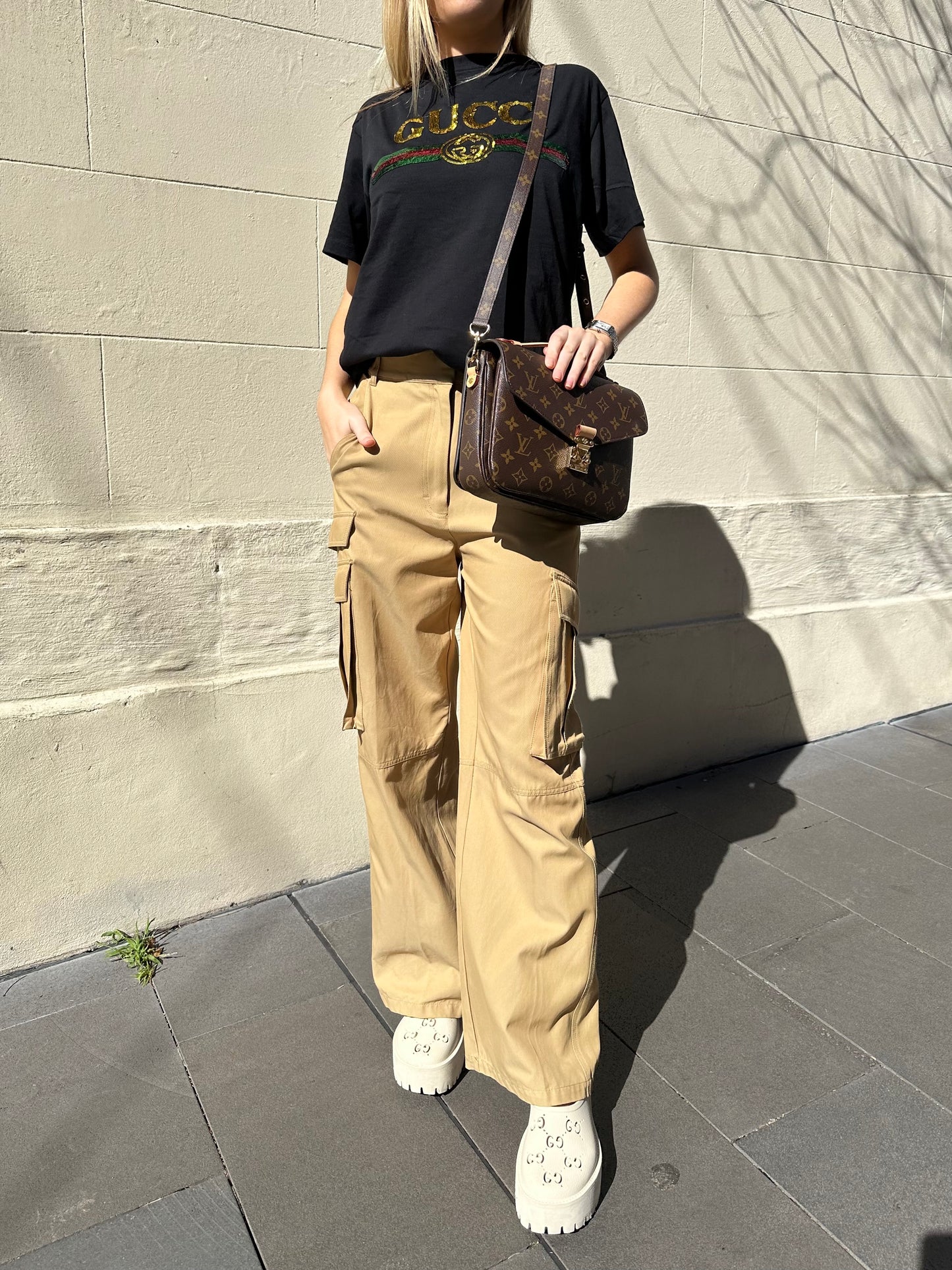 Camilla and Marc Taupe Cargo Pant Size 6