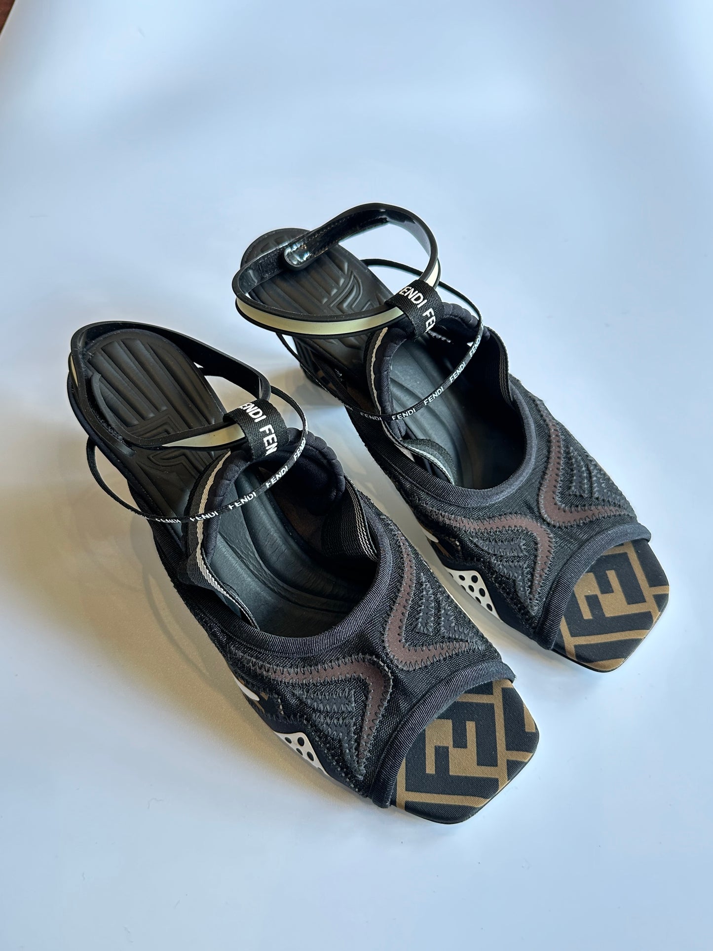 Fendi Mix Patch Heels Size 40