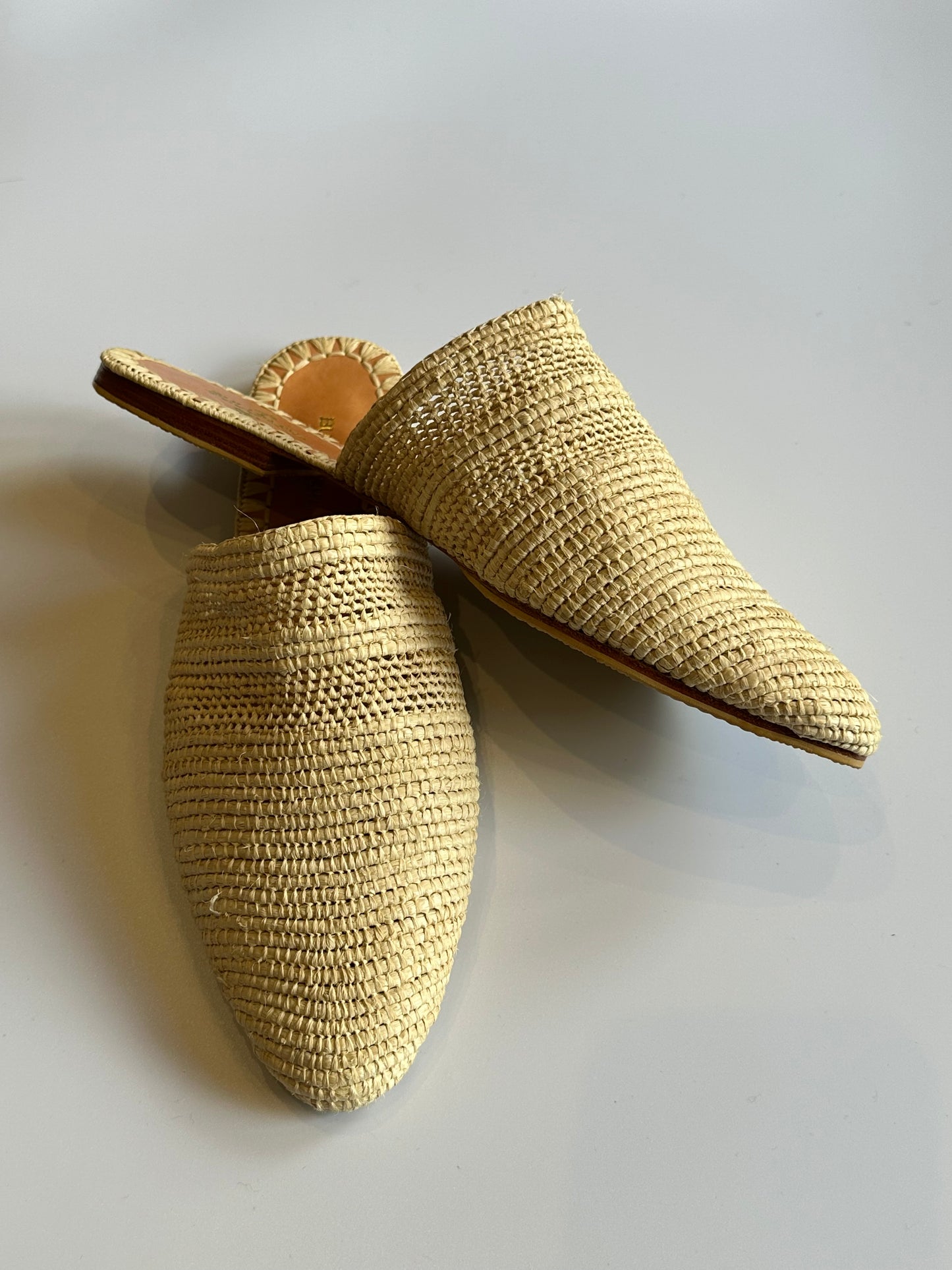 Bullbasha Raffia Mules Size 40