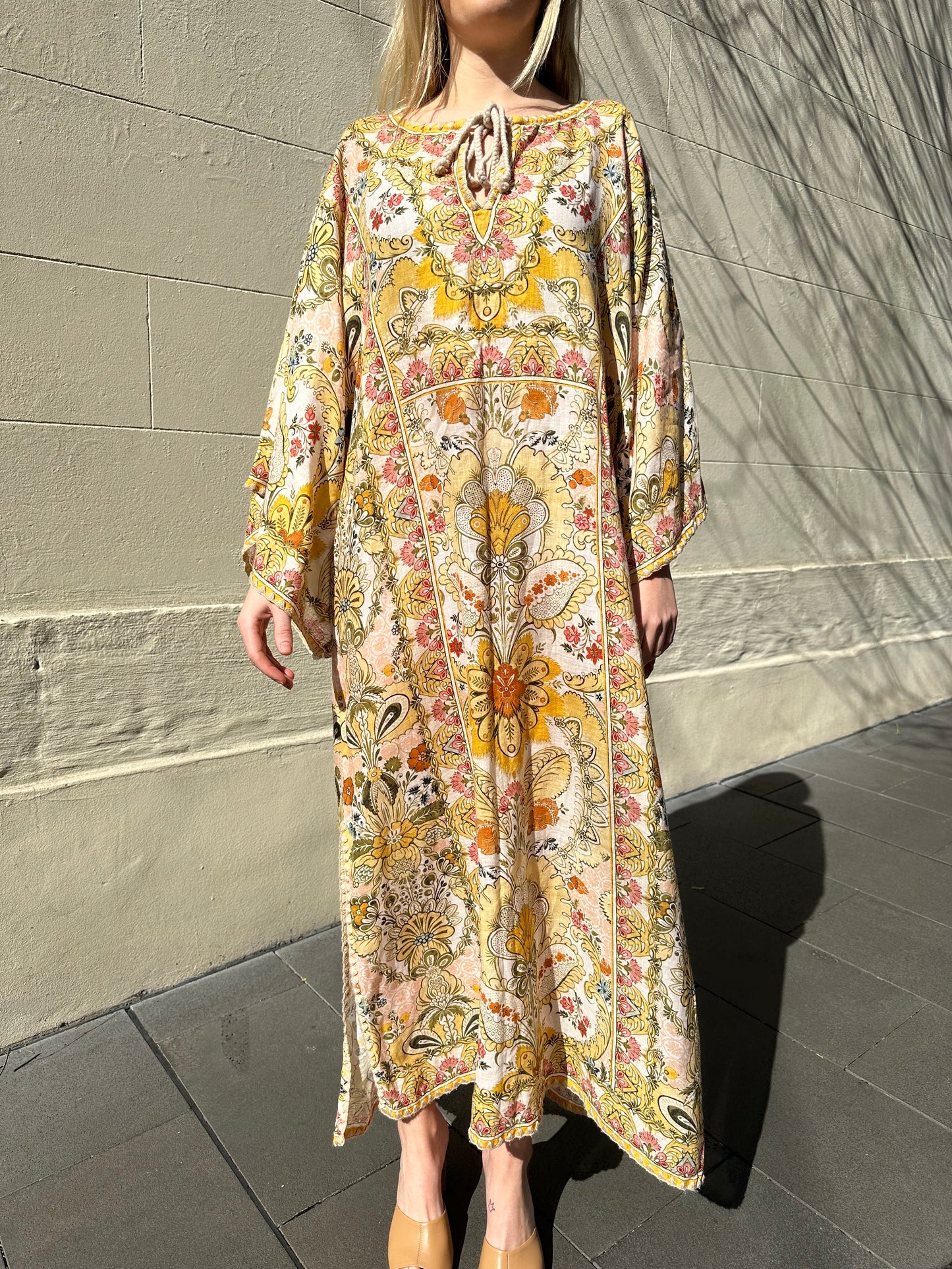 Zimmermann Yellow Floral Kaftan Size 3