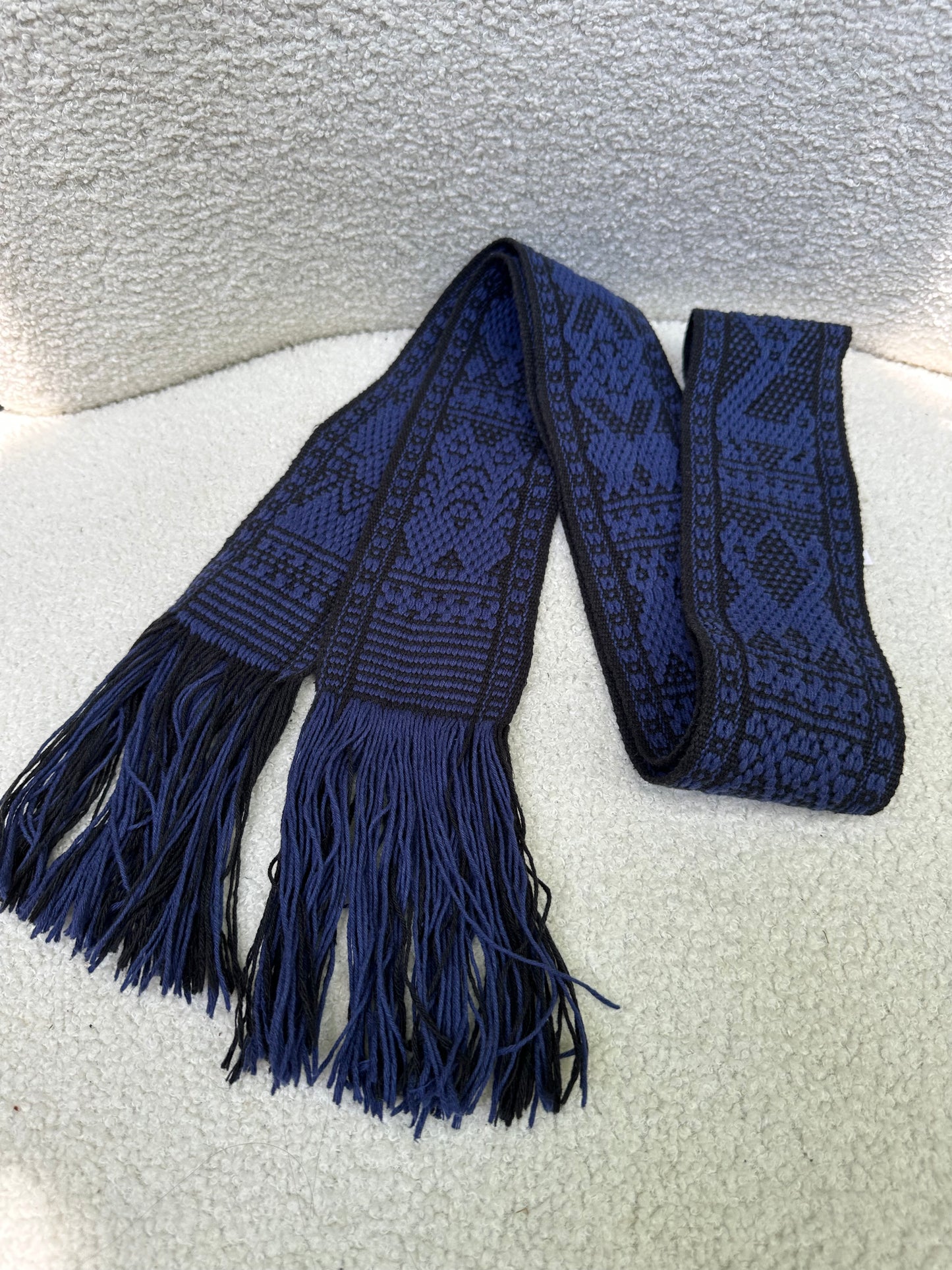 Pippa Holt Navy Embroidered Belt Size OS