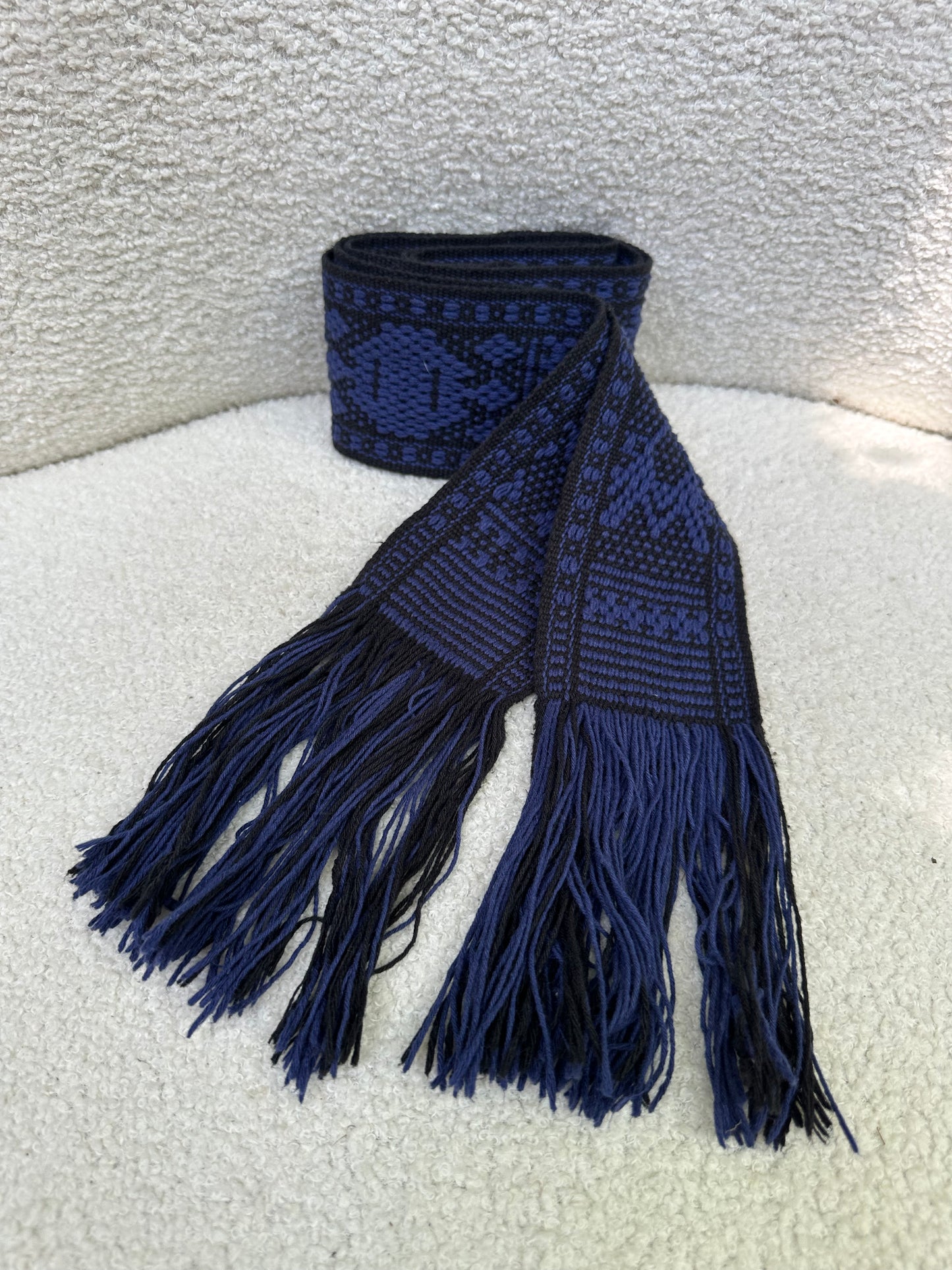 Pippa Holt Navy Embroidered Belt Size OS
