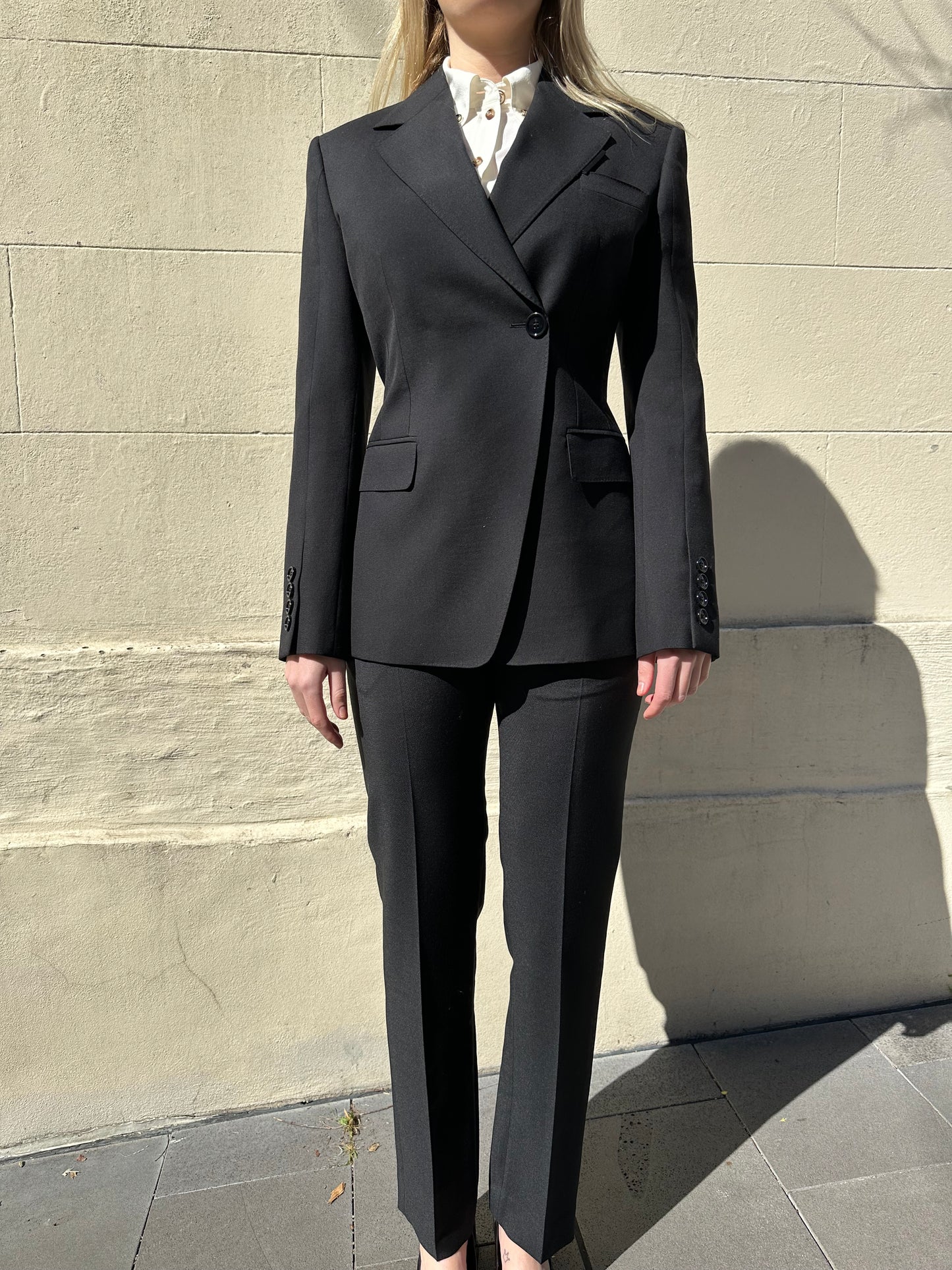 Burberry Black Pant Suit Size 6