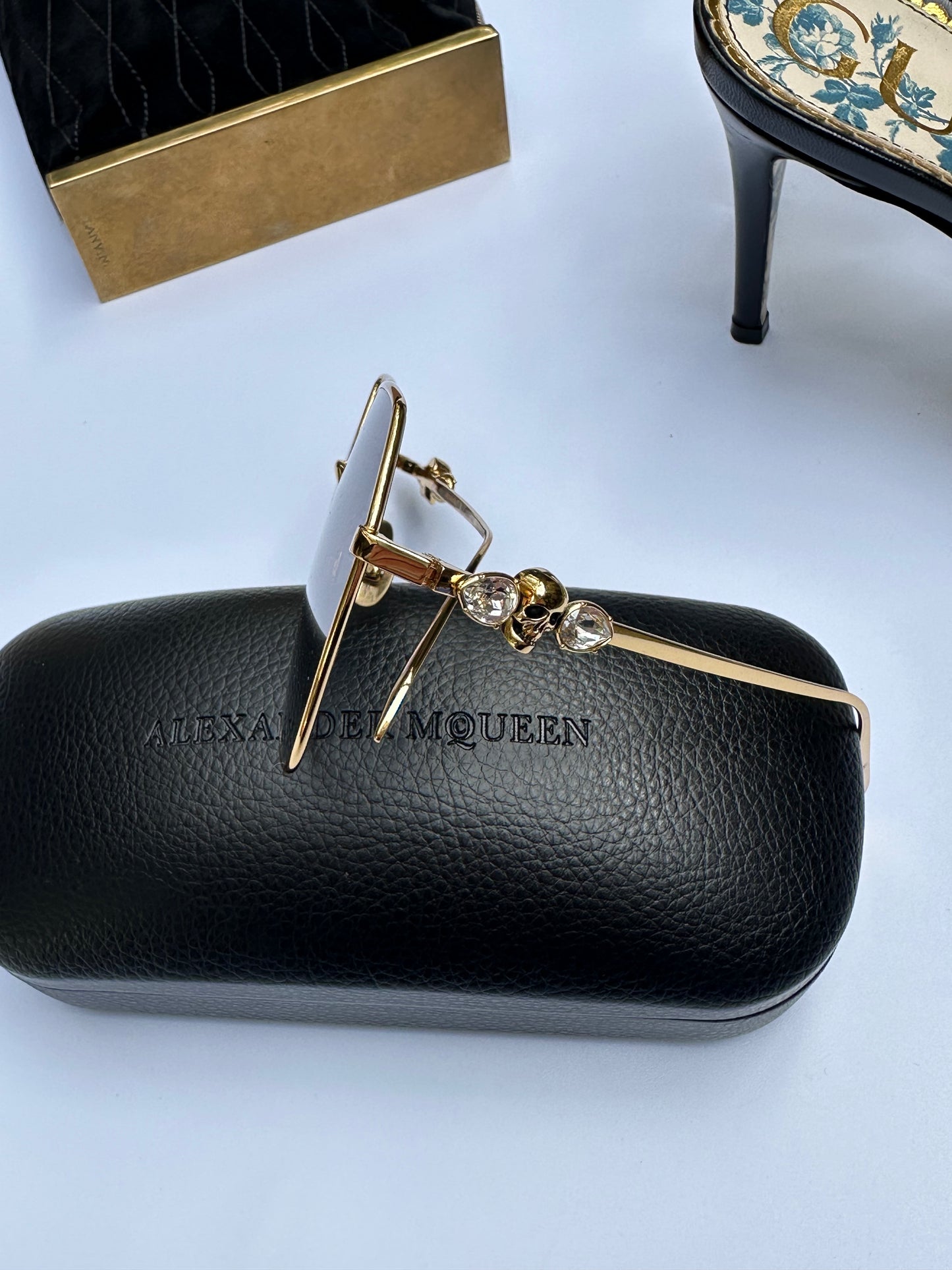 Alexander McQueen Gold Rim Sunnies
