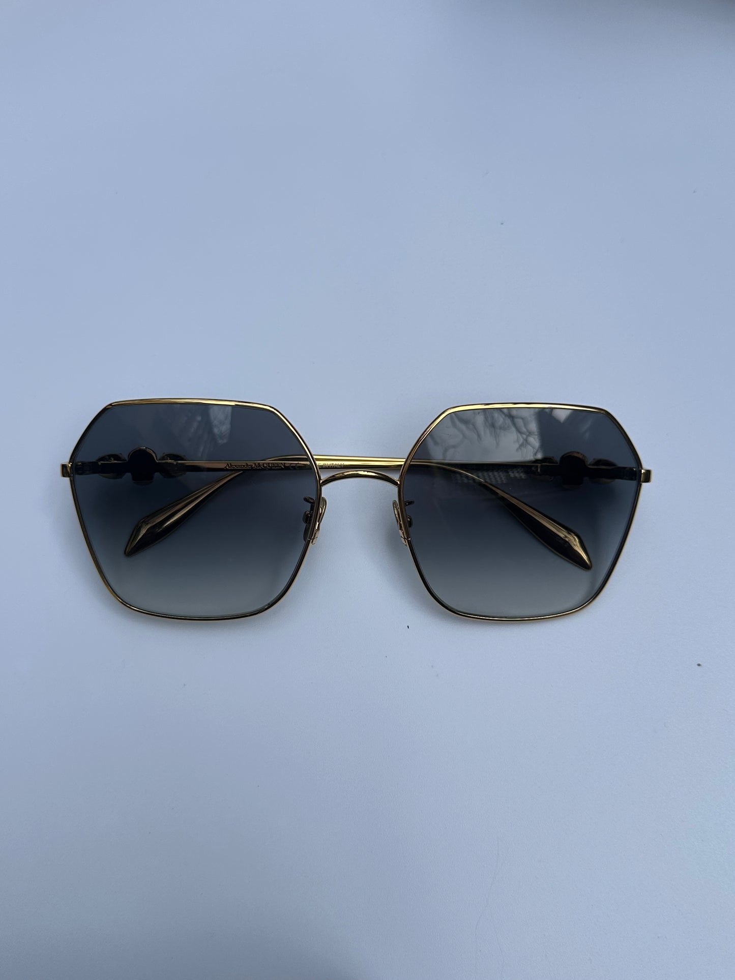 Alexander McQueen Gold Rim Sunnies