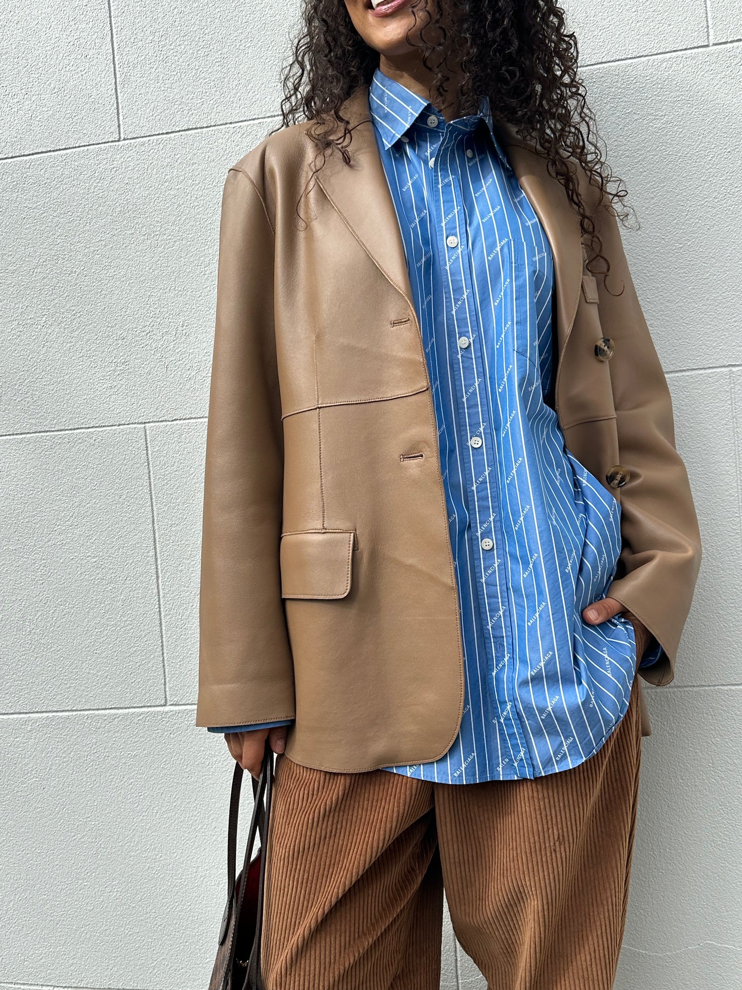 Meotine Nappa Camel Jacket Size XS/S