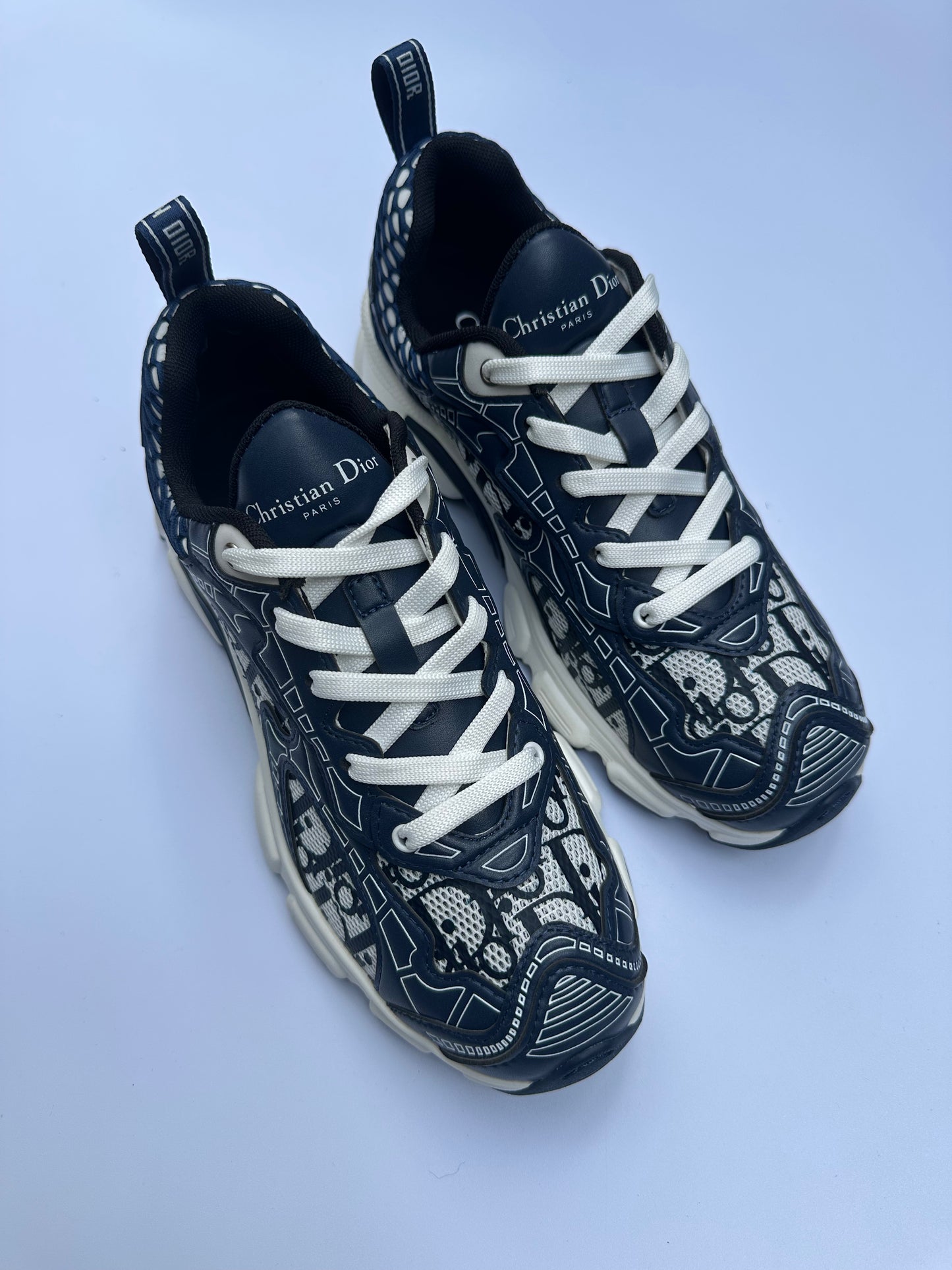 Dior Navy Logo Sneakers Size 39