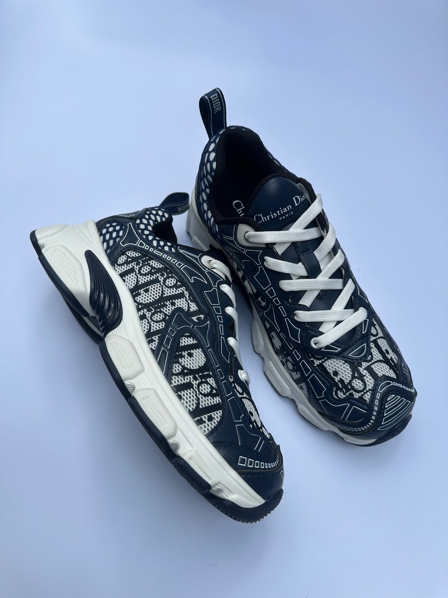 Dior Navy Logo Sneakers Size 39