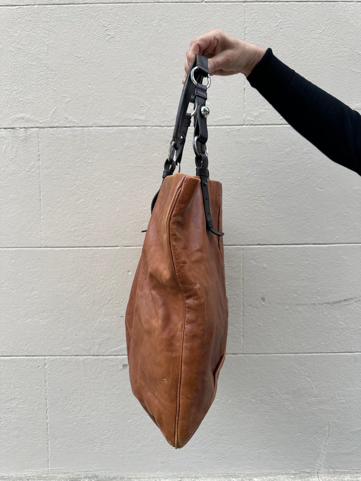 Saint Laurent Large Tan Tote Bag