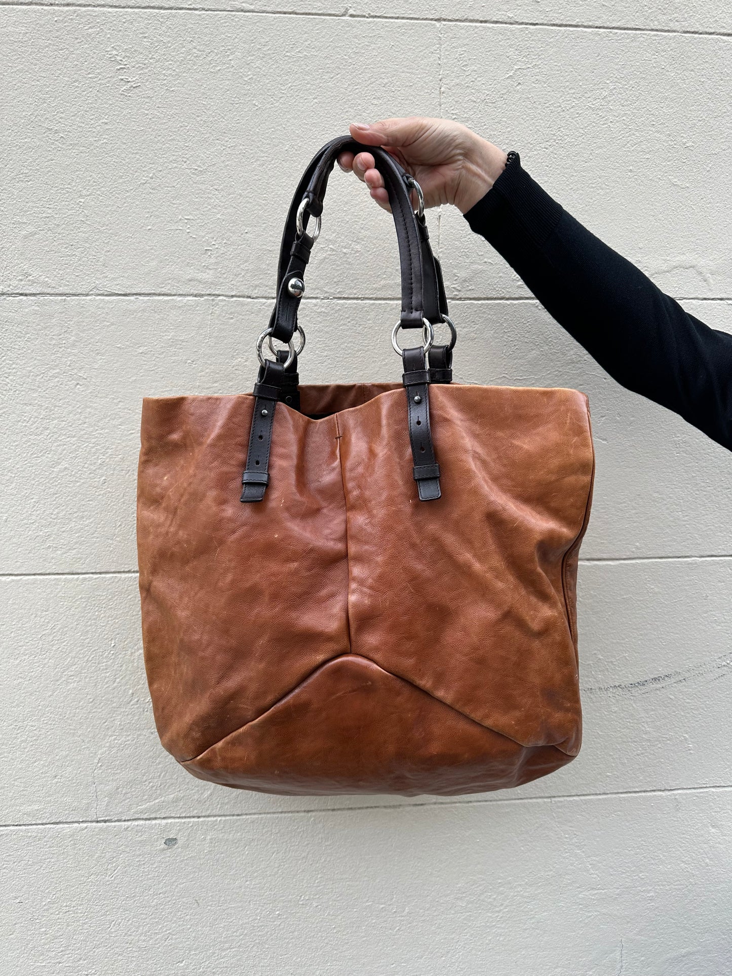 Saint Laurent Large Tan Tote Bag