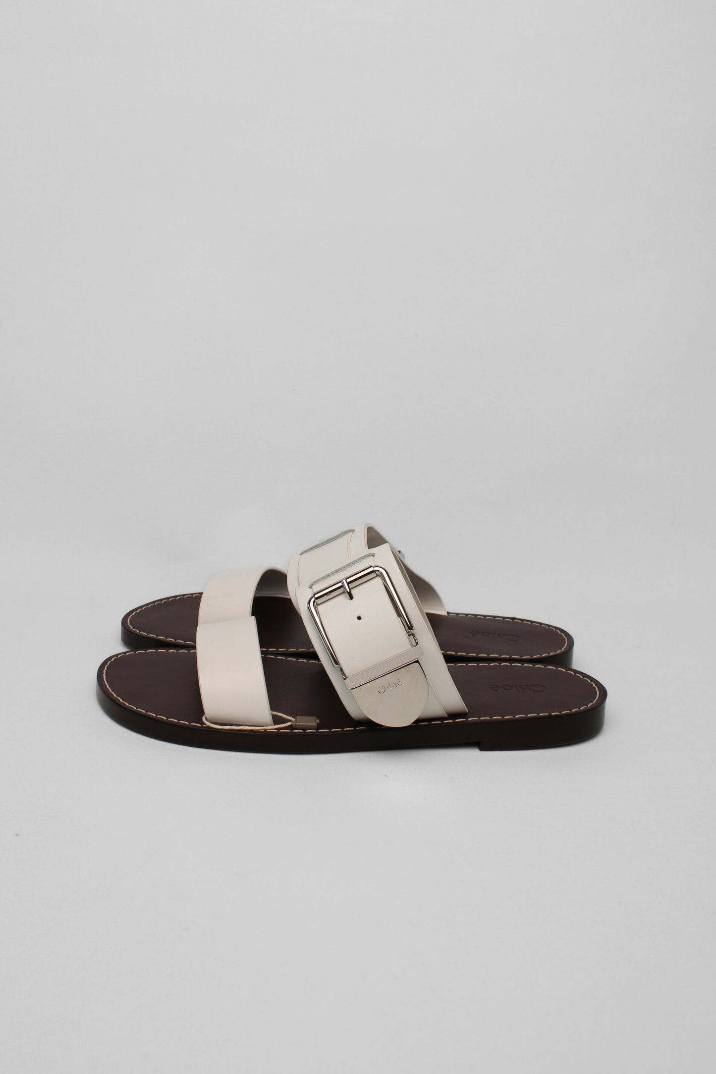 Chloe White Sandals Size 39