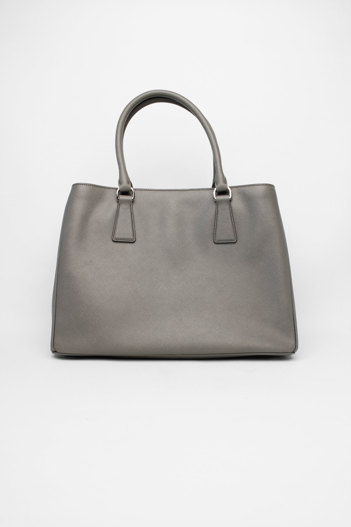 Prada Grey Saffiano Tote Bag