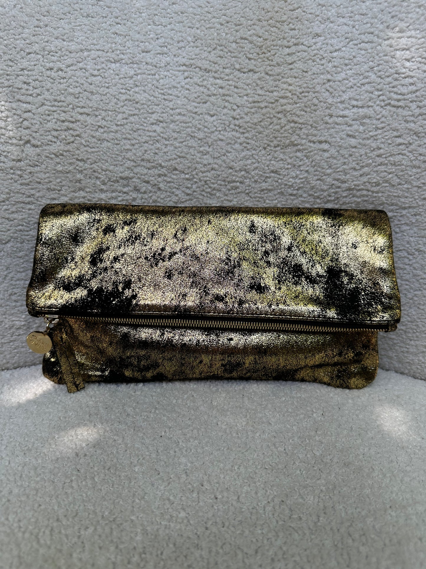 Clare Vivier Golden Clutch Bag