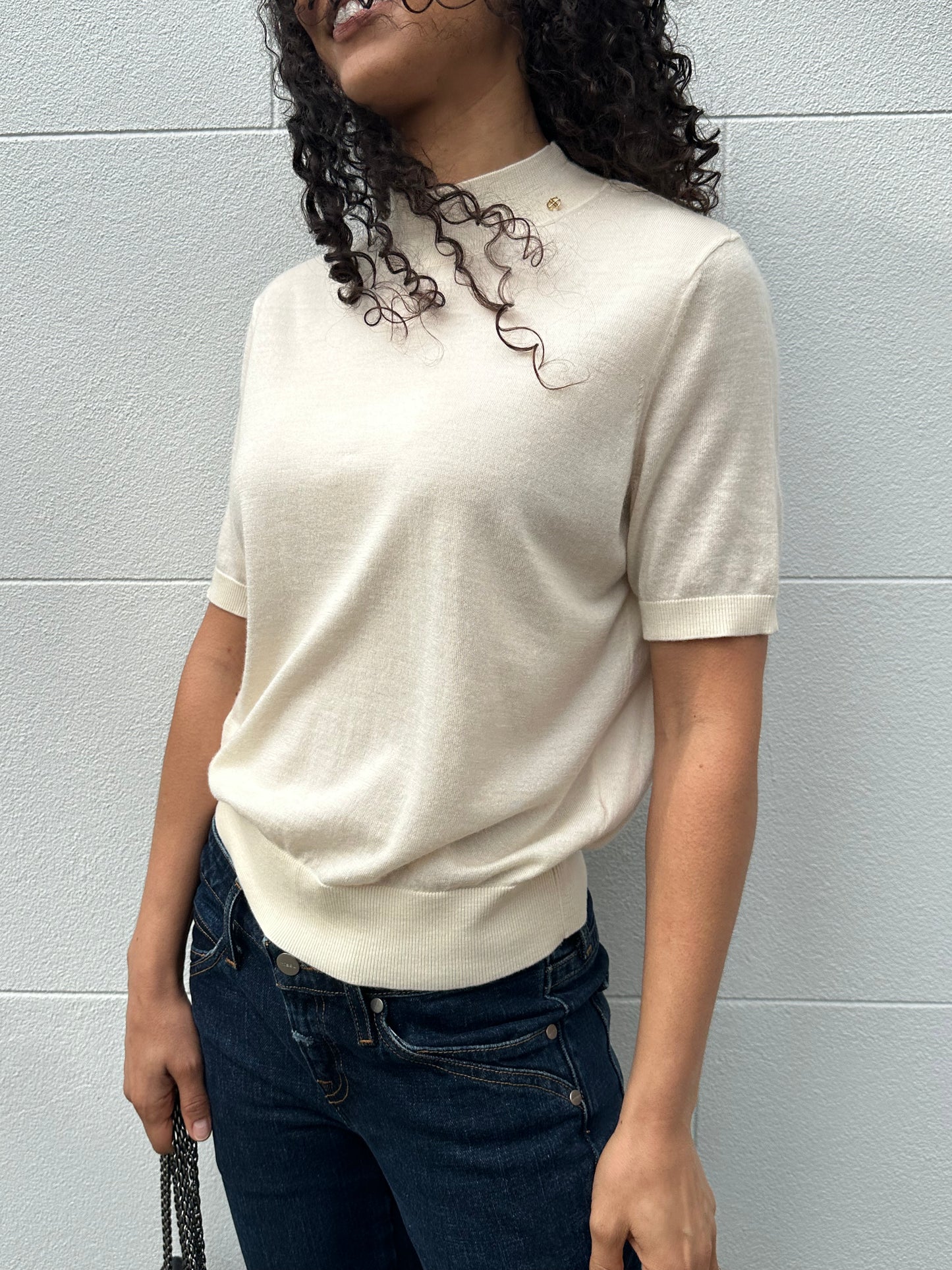 Anine Bing Ivory Short Knit Size M
