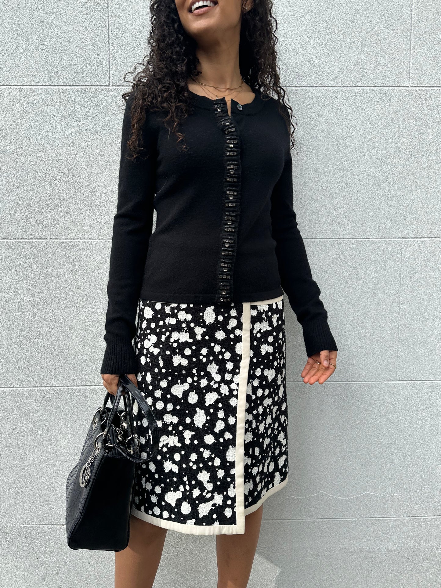 Max Mara Black Jewel Cardigan Size M