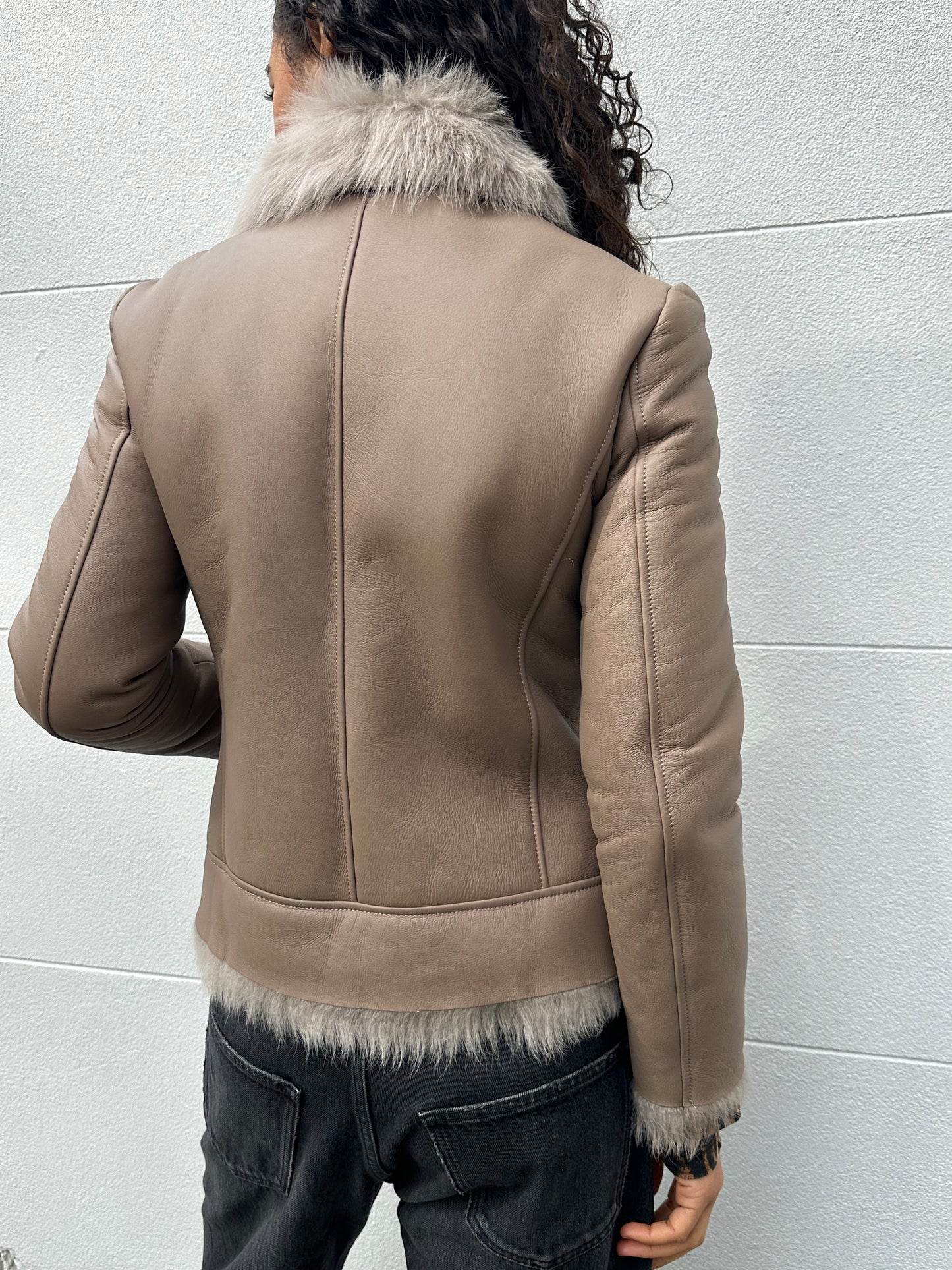 Scanlan Theodore Sheepskin Jacket Size S/M