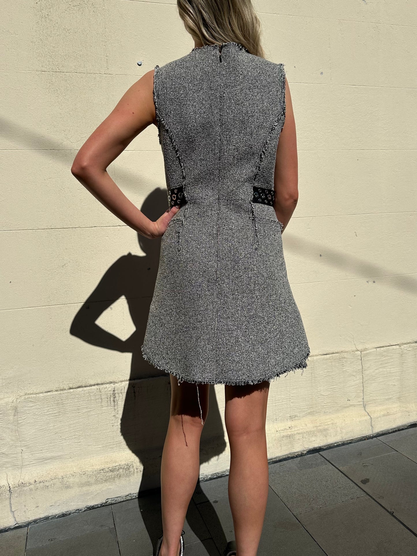 Alexander Wang Black Tweed Dress Size 6
